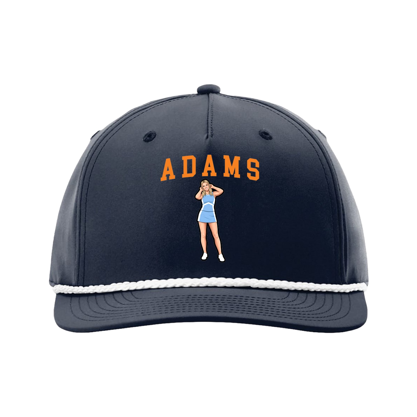 Five-Panel Classic Rope Cap — Shirsey in Navy