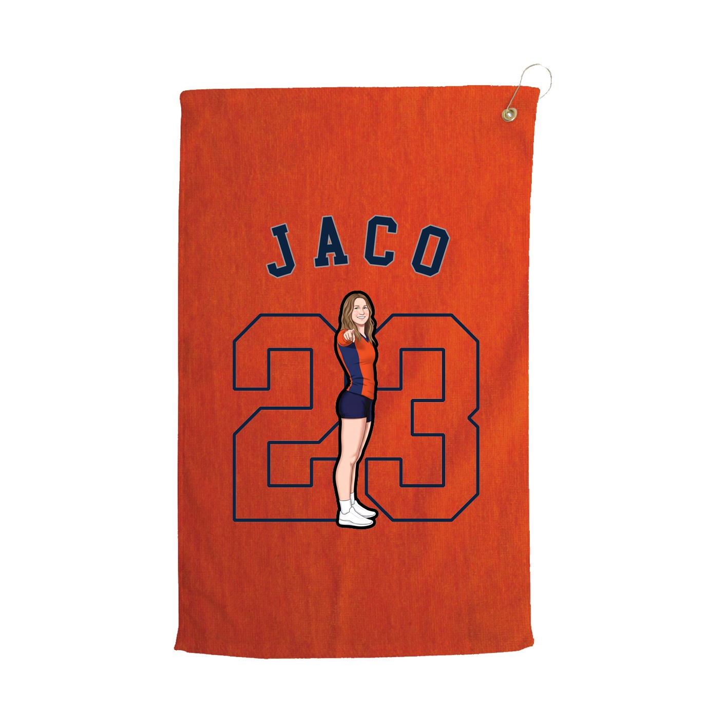 Golf Towel — Shirsey Arch in Orange