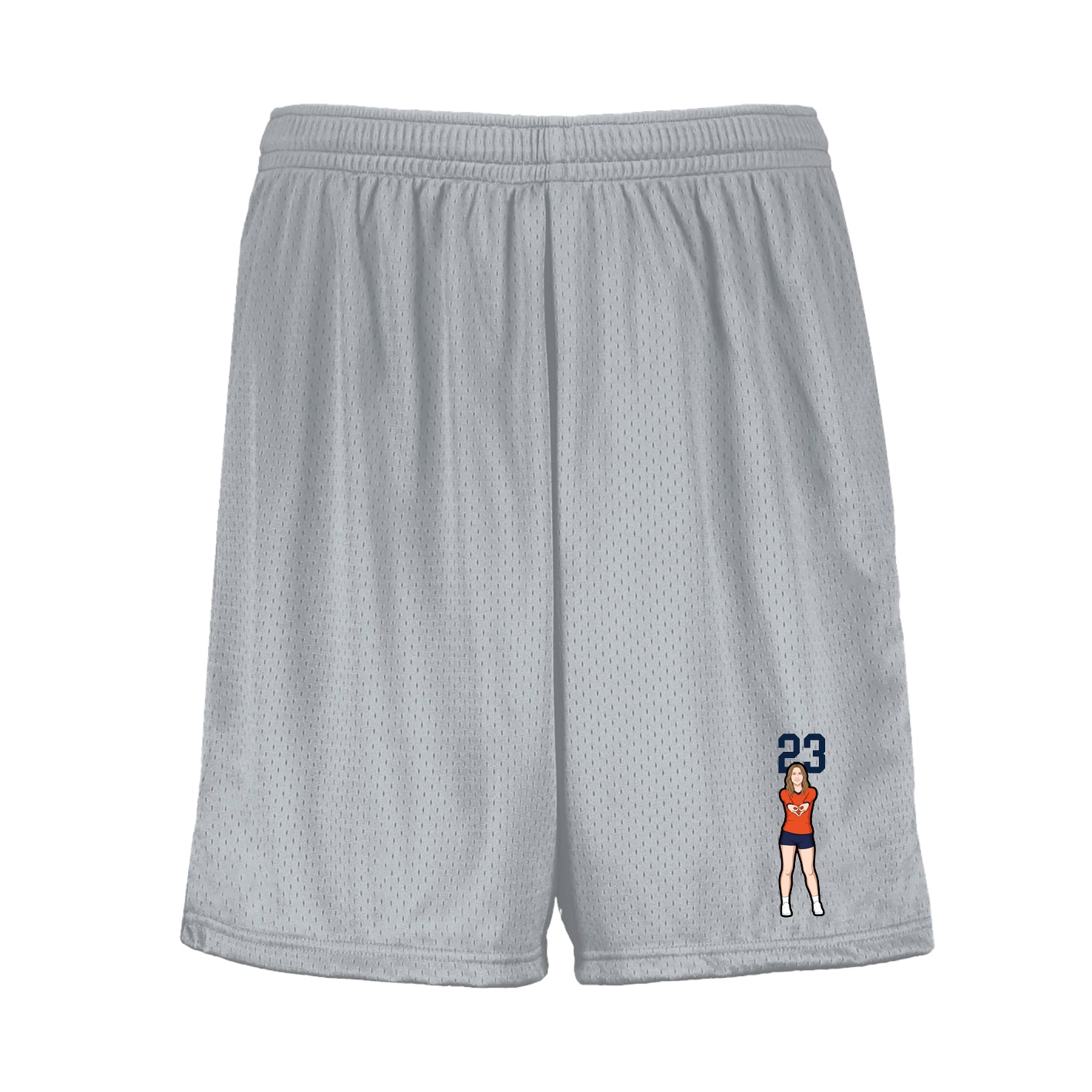 Shorts — Number Top in Silver