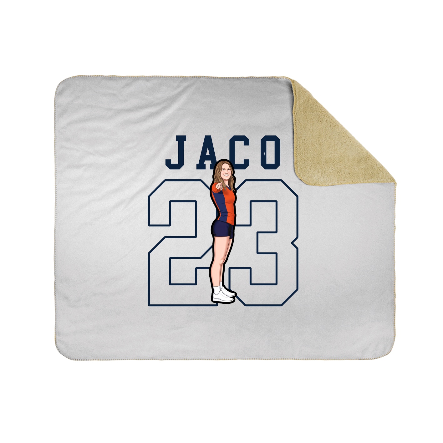 Throw Blanket — Shirsey in White