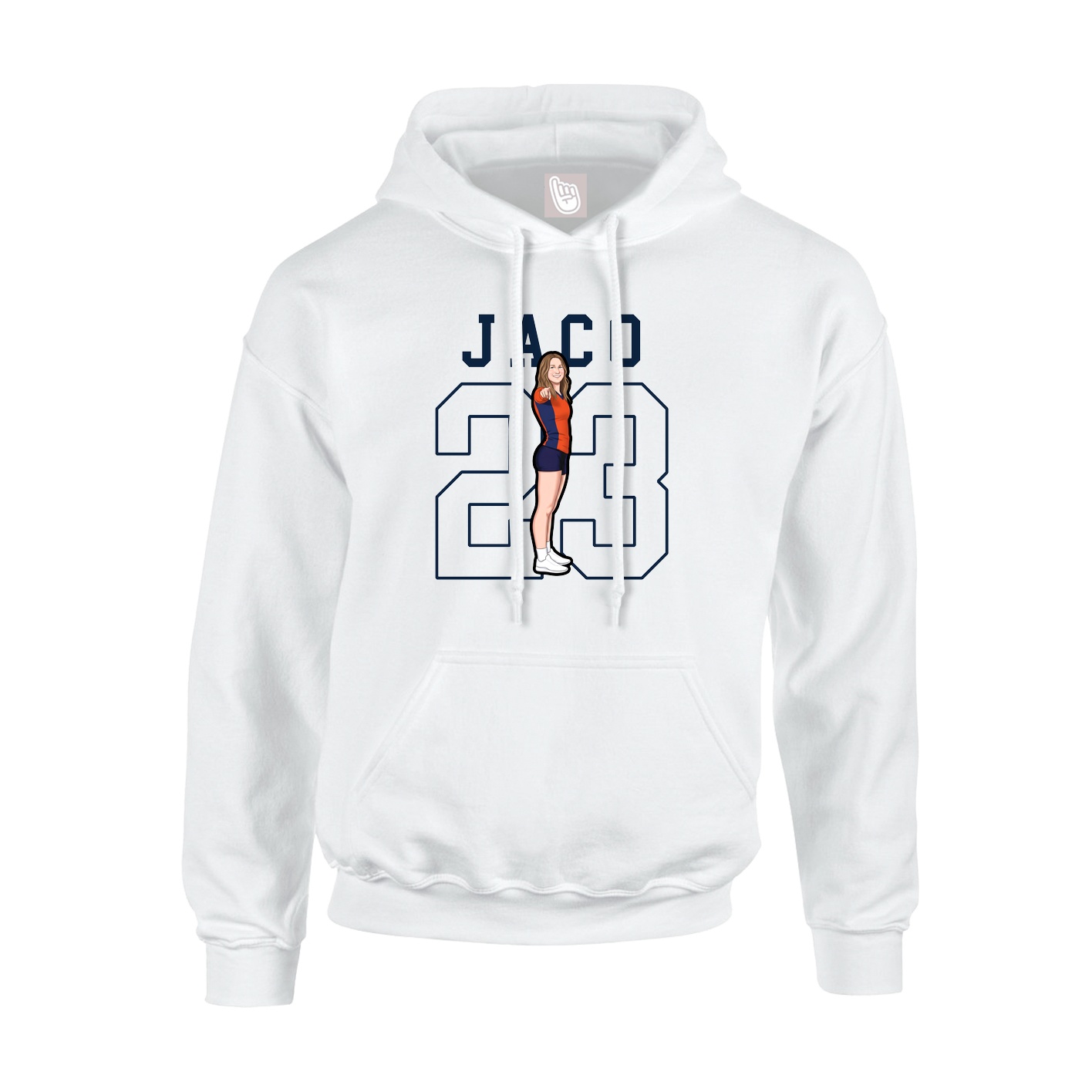 Hoodie — Shirsey in White