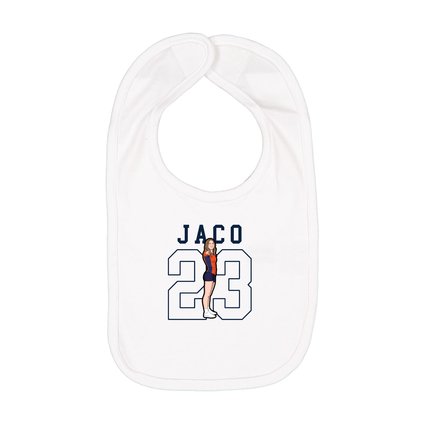 Infant Bib — Shirsey in White