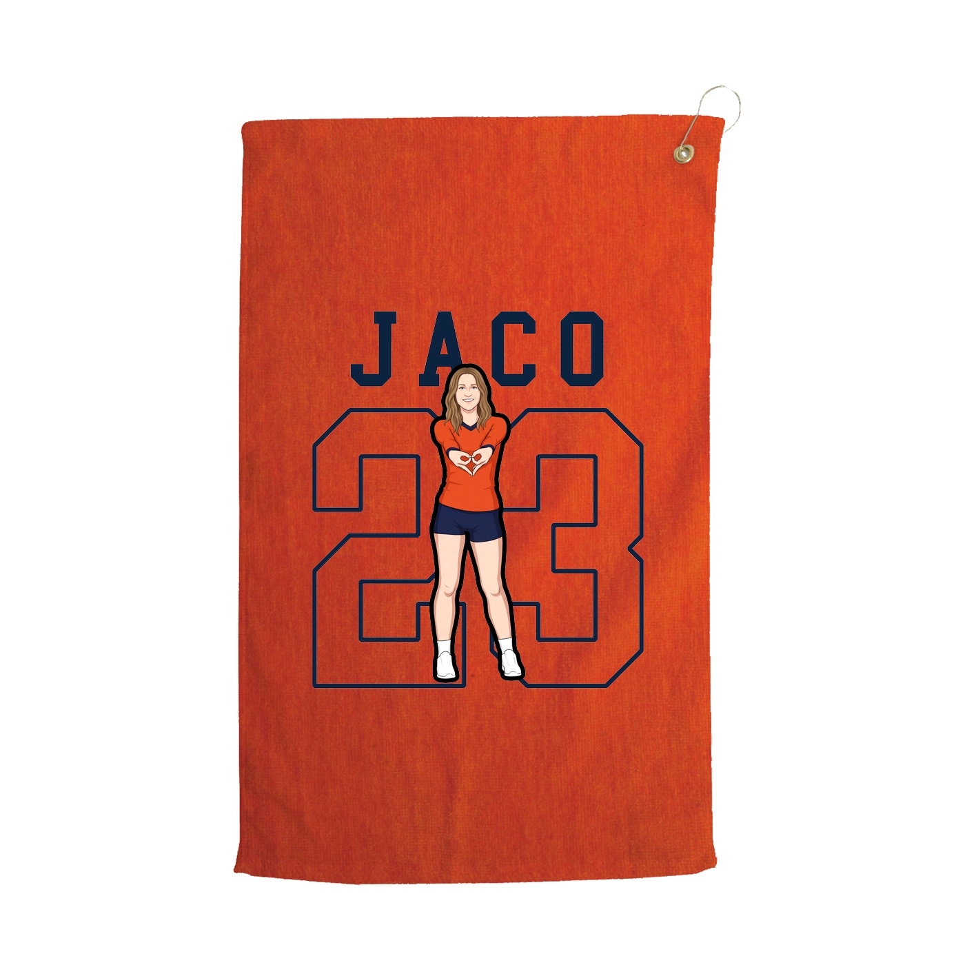Golf Towel — Shirsey in Orange