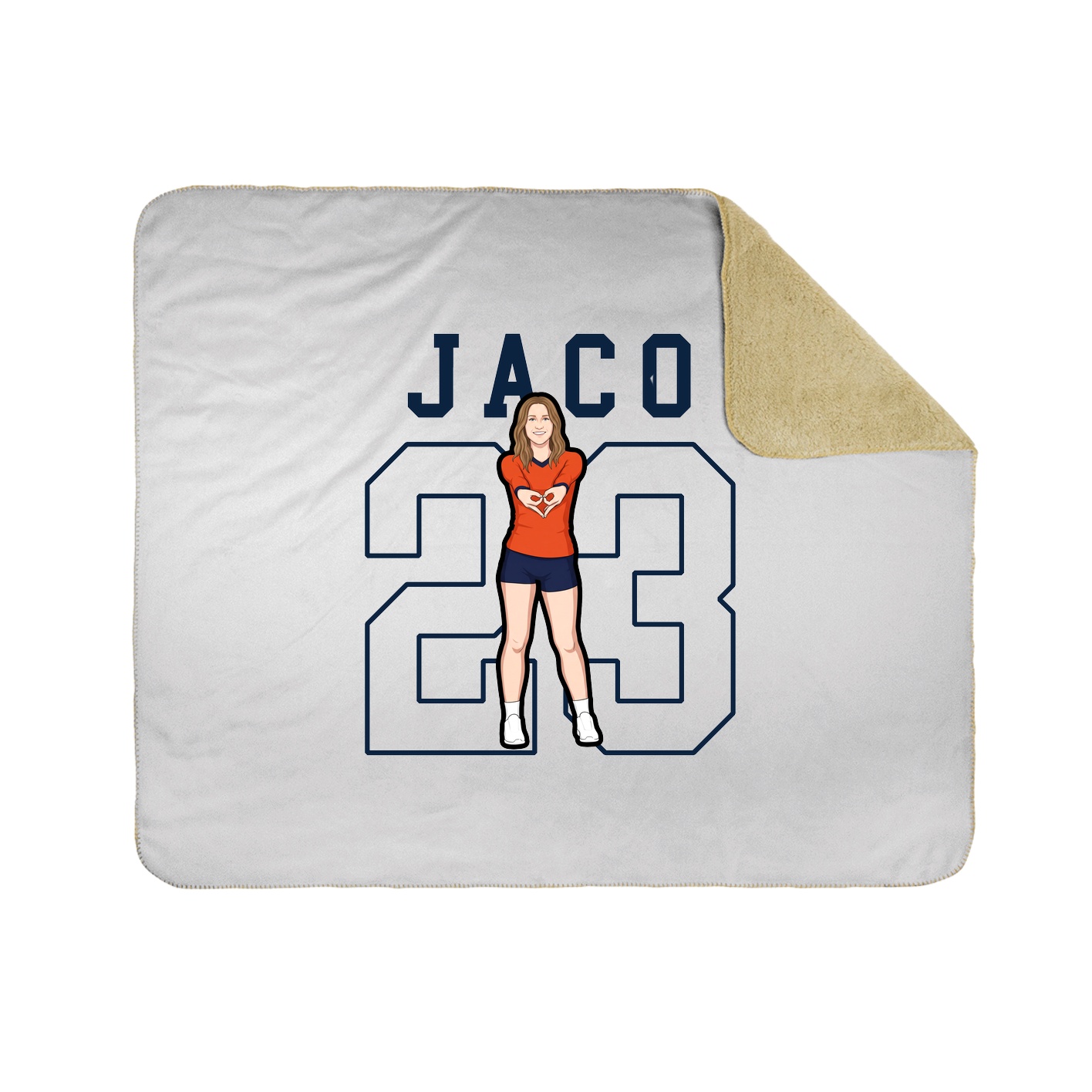50x60 Sherpa Lined Throw Blanket