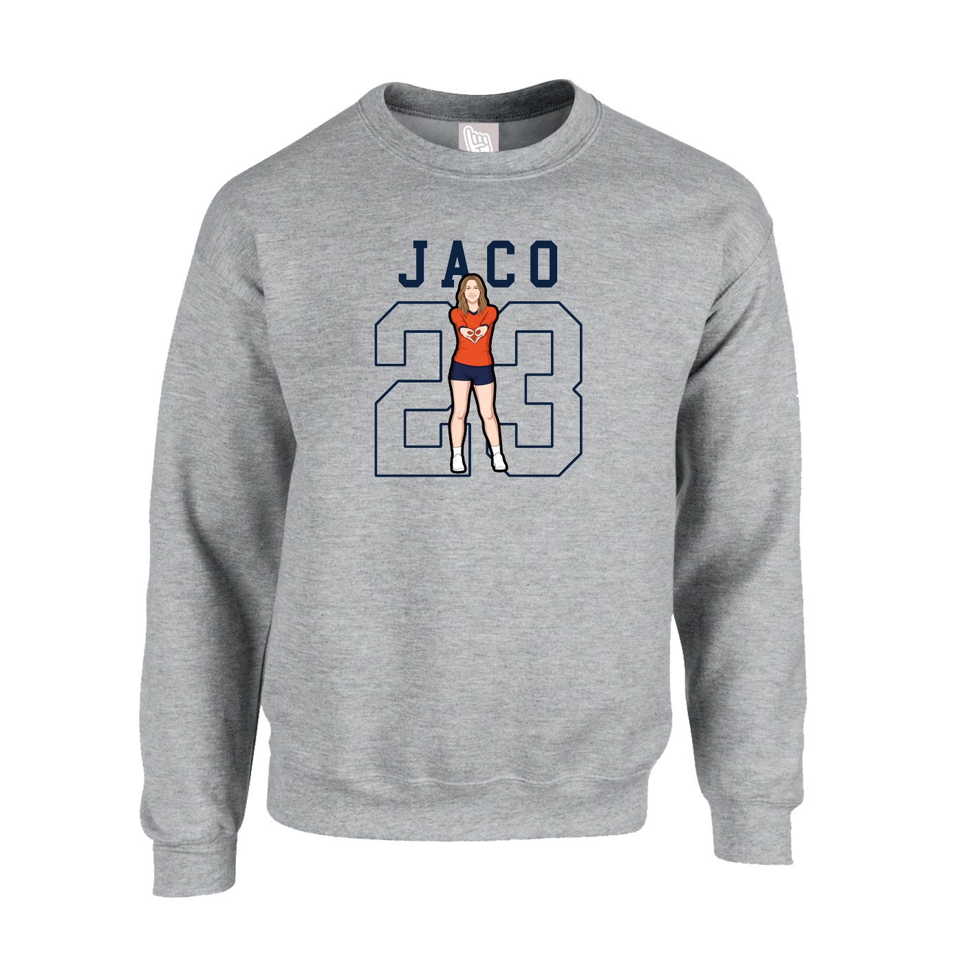 Fleece Crew — Shirsey in Grey