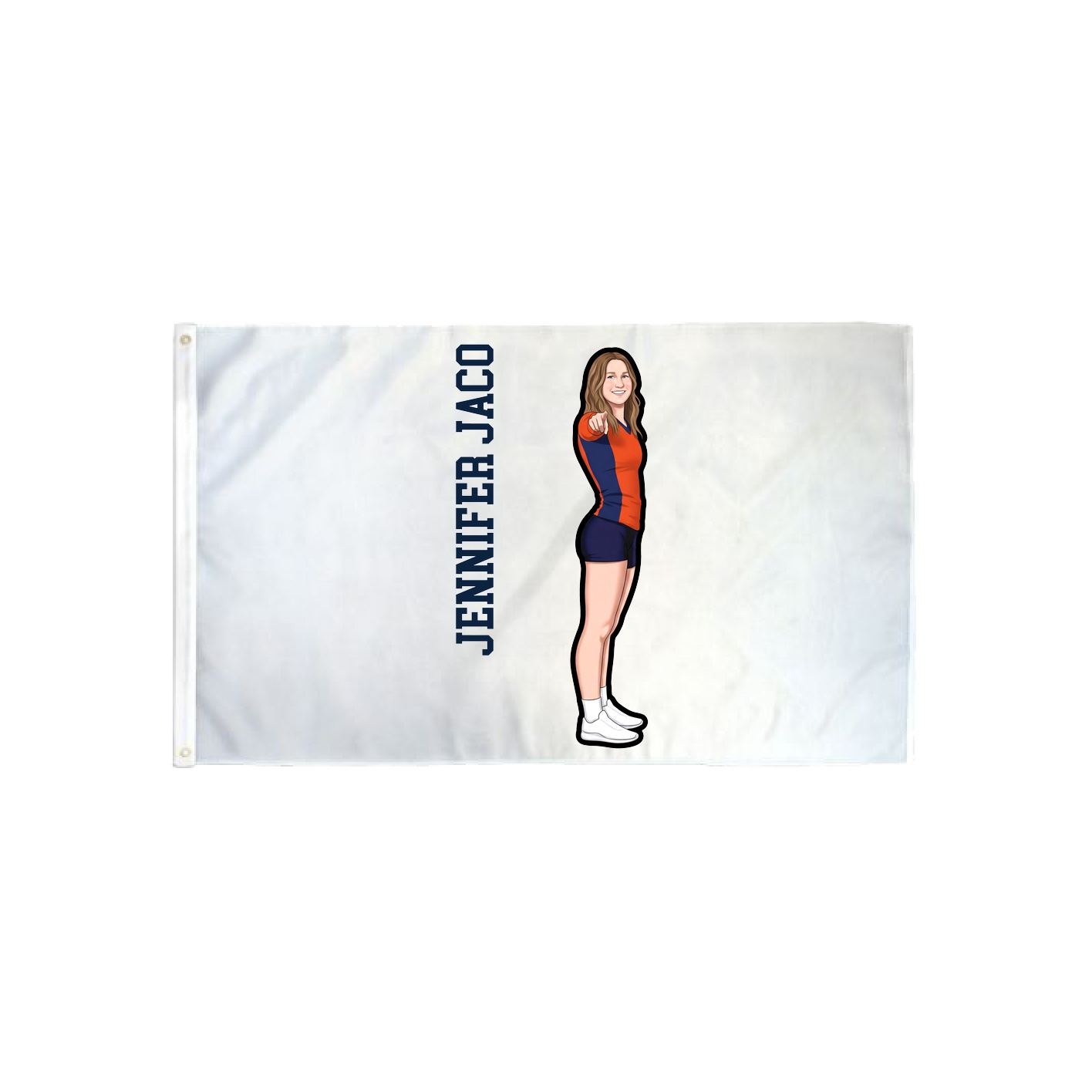 3x5 Flag — Name Vertical in Classic