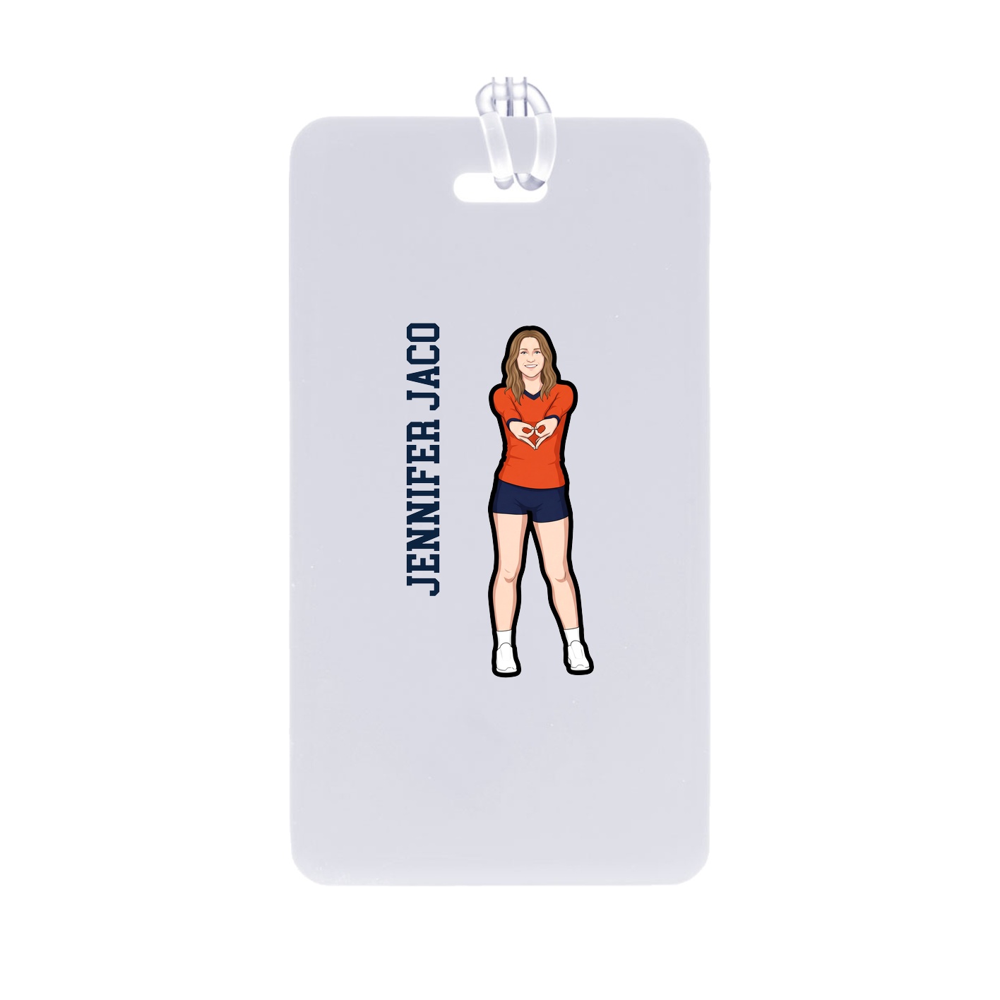 Bag Tag — Name Vertical in Classic