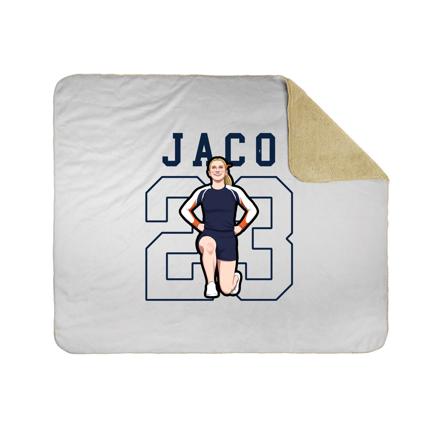 Throw Blanket — Shirsey in White