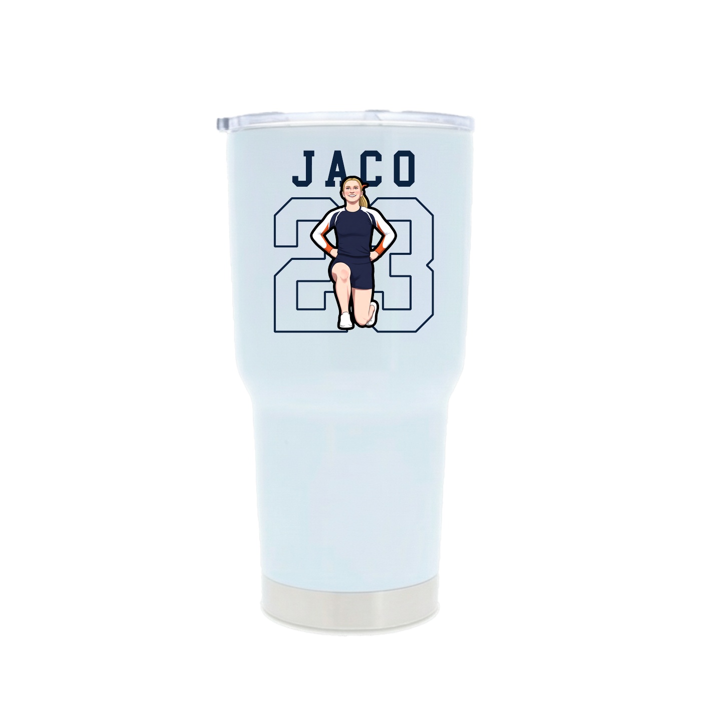 30oz Stainless Steel Tumbler — Shirsey in White