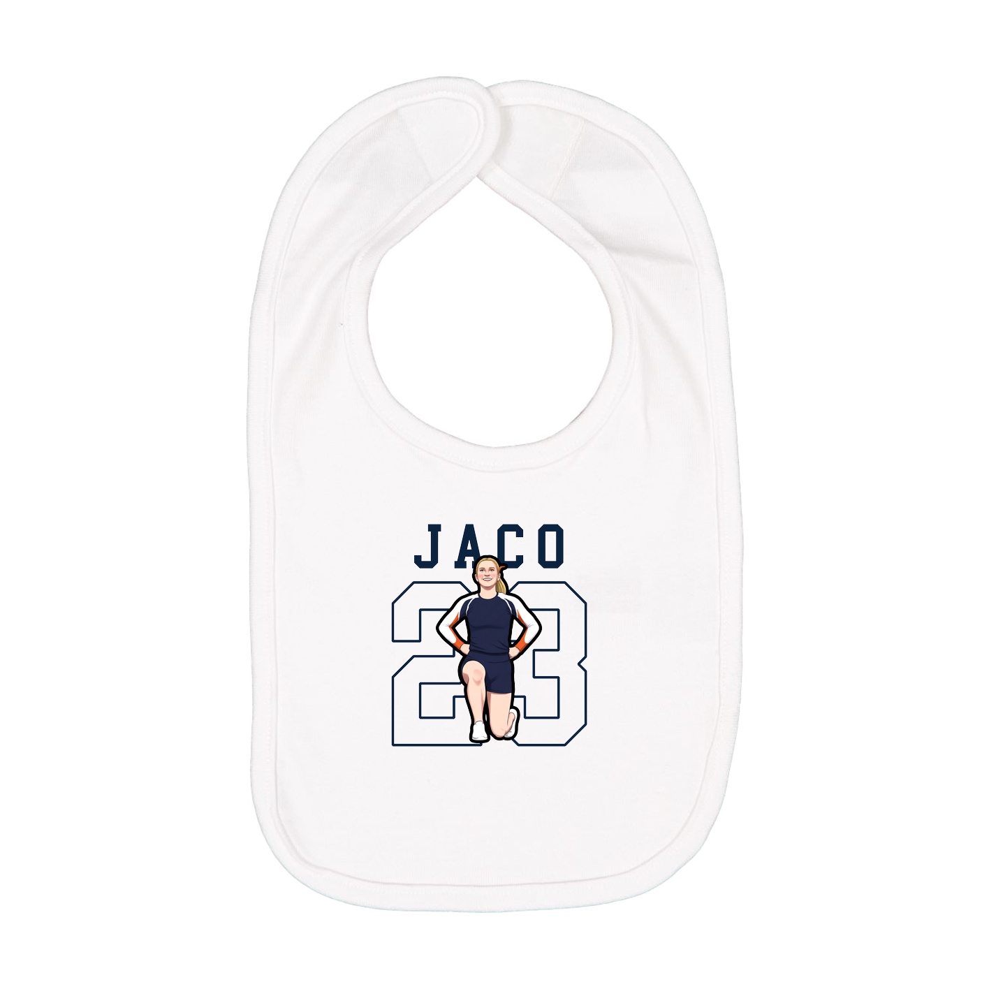 Infant Bib — Shirsey in White