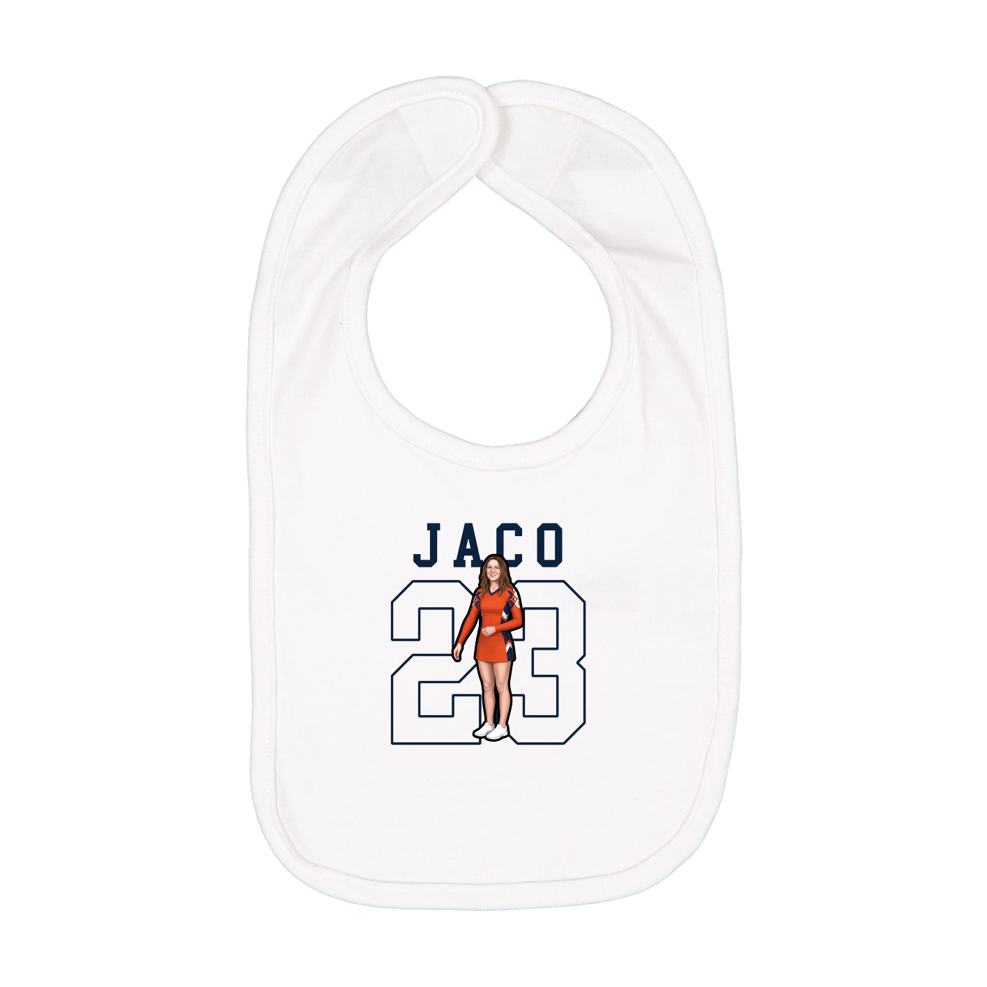 Infant Bib — Shirsey in White