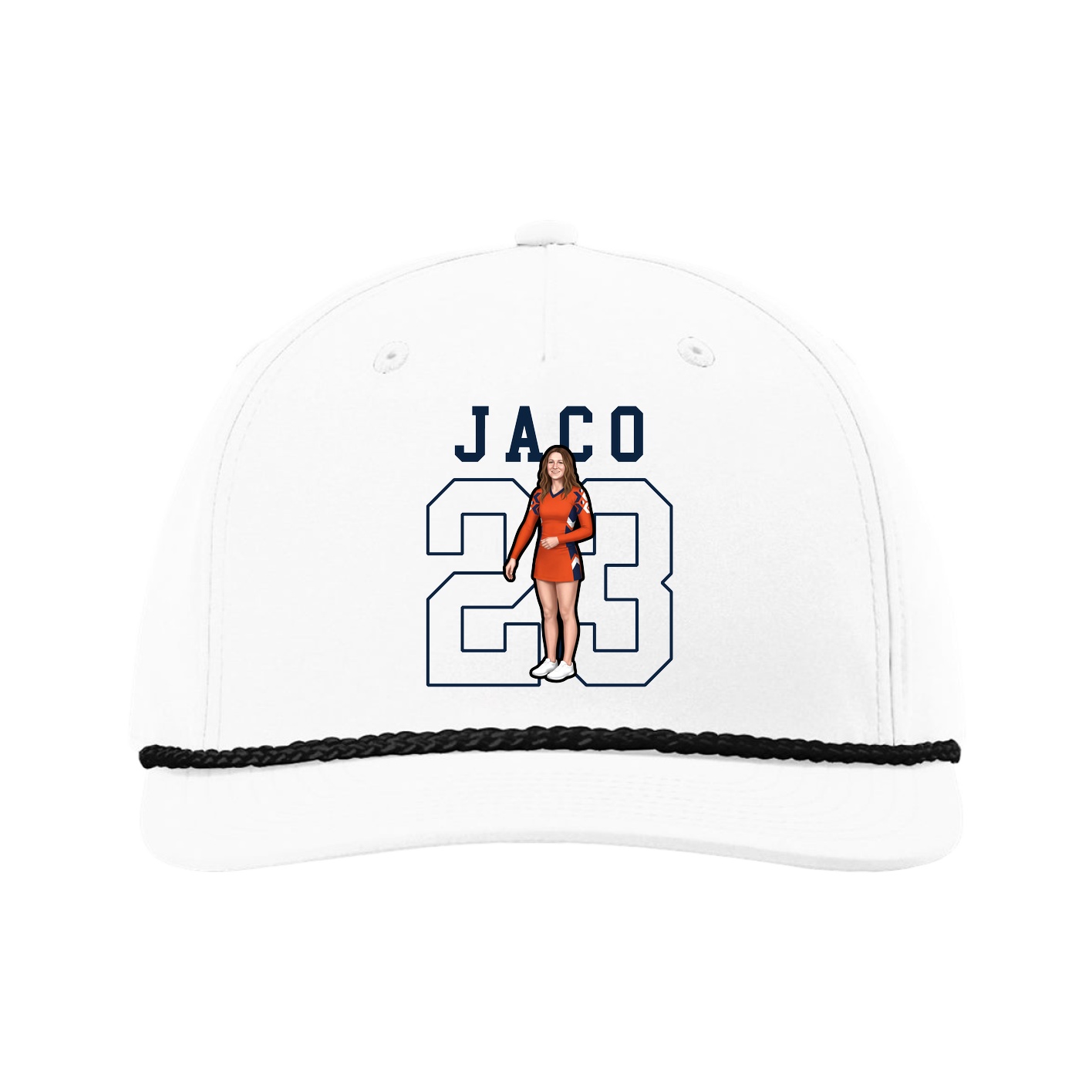 Five-Panel Classic Rope Cap — Shirsey in White