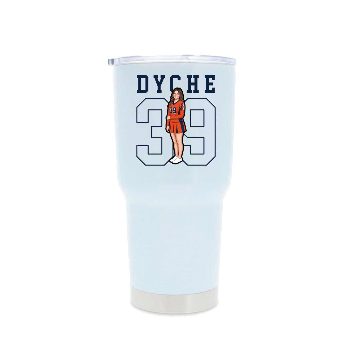 30oz Stainless Steel Tumbler — Shirsey in White