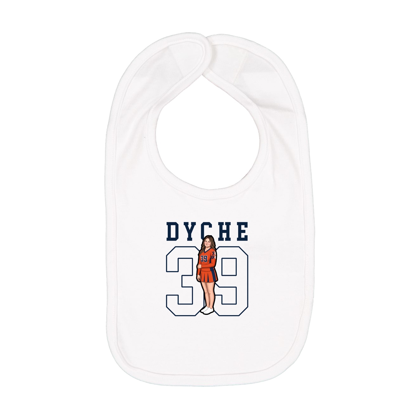 Infant Bib — Shirsey in White
