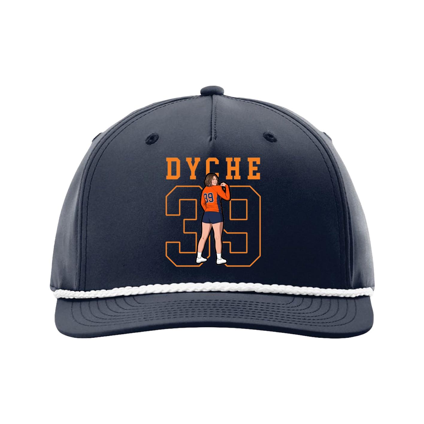 Five-Panel Classic Rope Cap — Shirsey in Navy