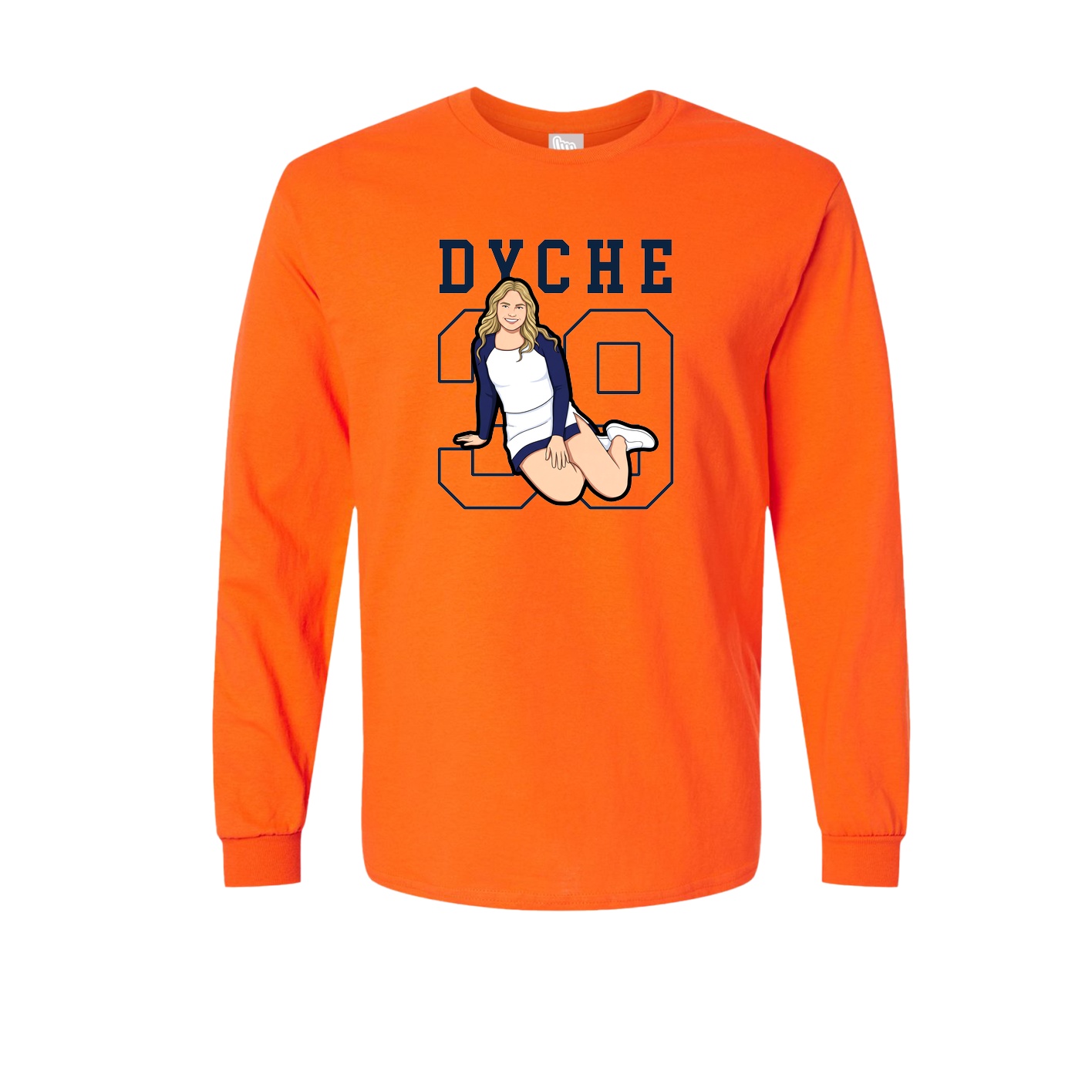 Long Sleeve Tee — Shirsey in Orange