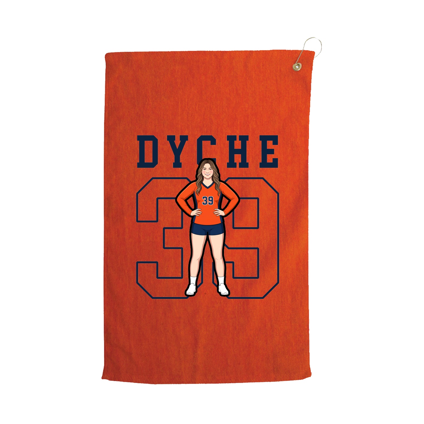 Golf Towel — Shirsey in Orange