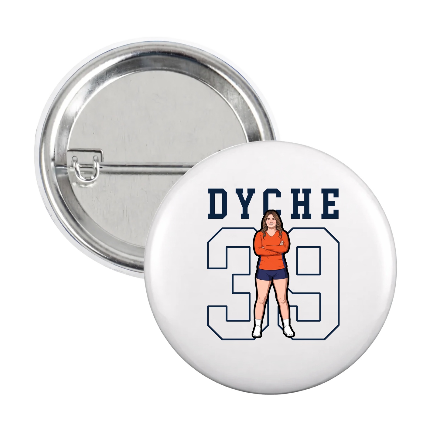 Game Day Button — Shirsey in White
