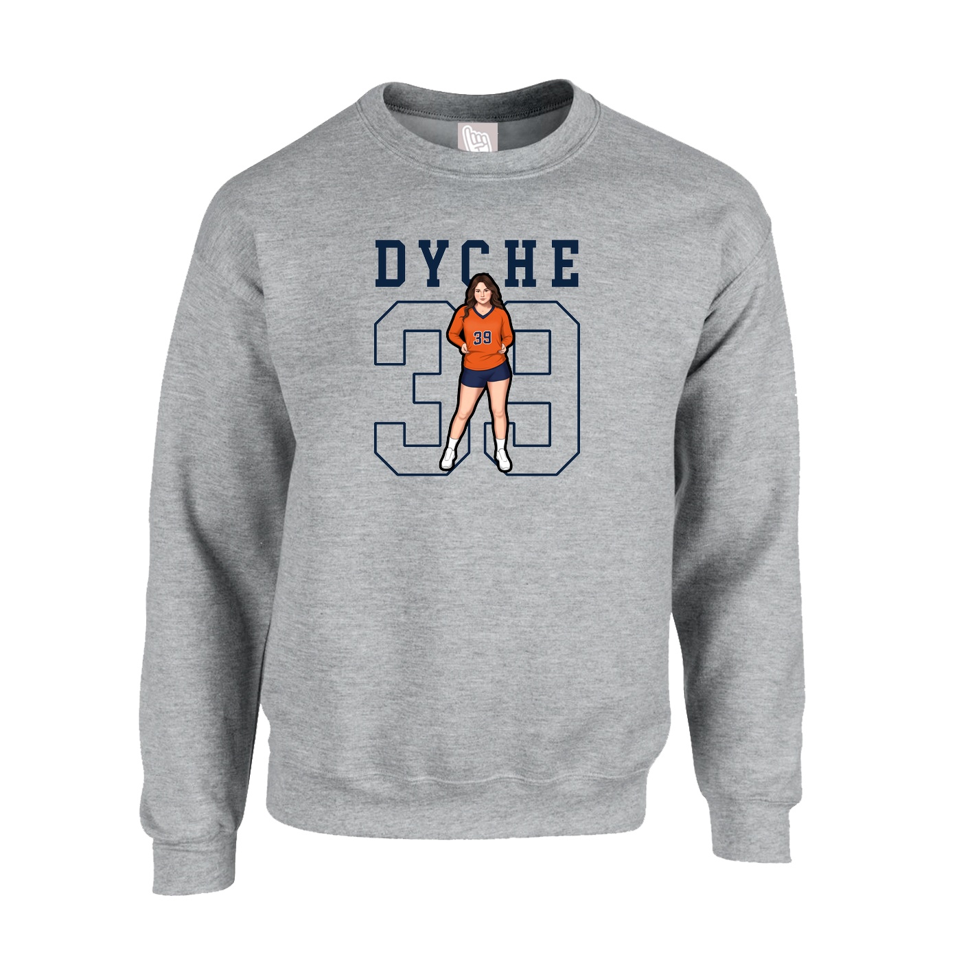 Fleece Crew — Shirsey in Grey