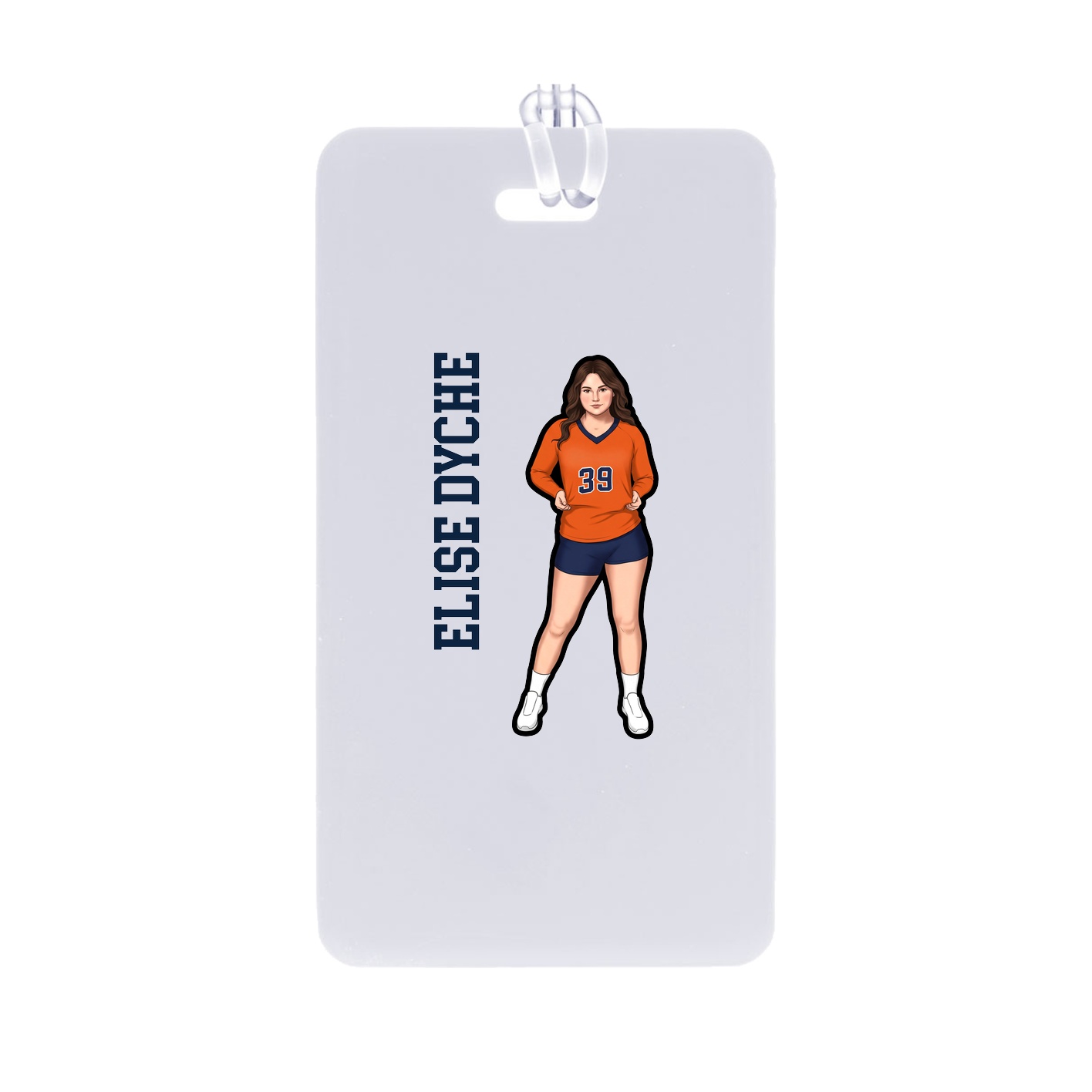 Bag Tag — Name Vertical in Classic