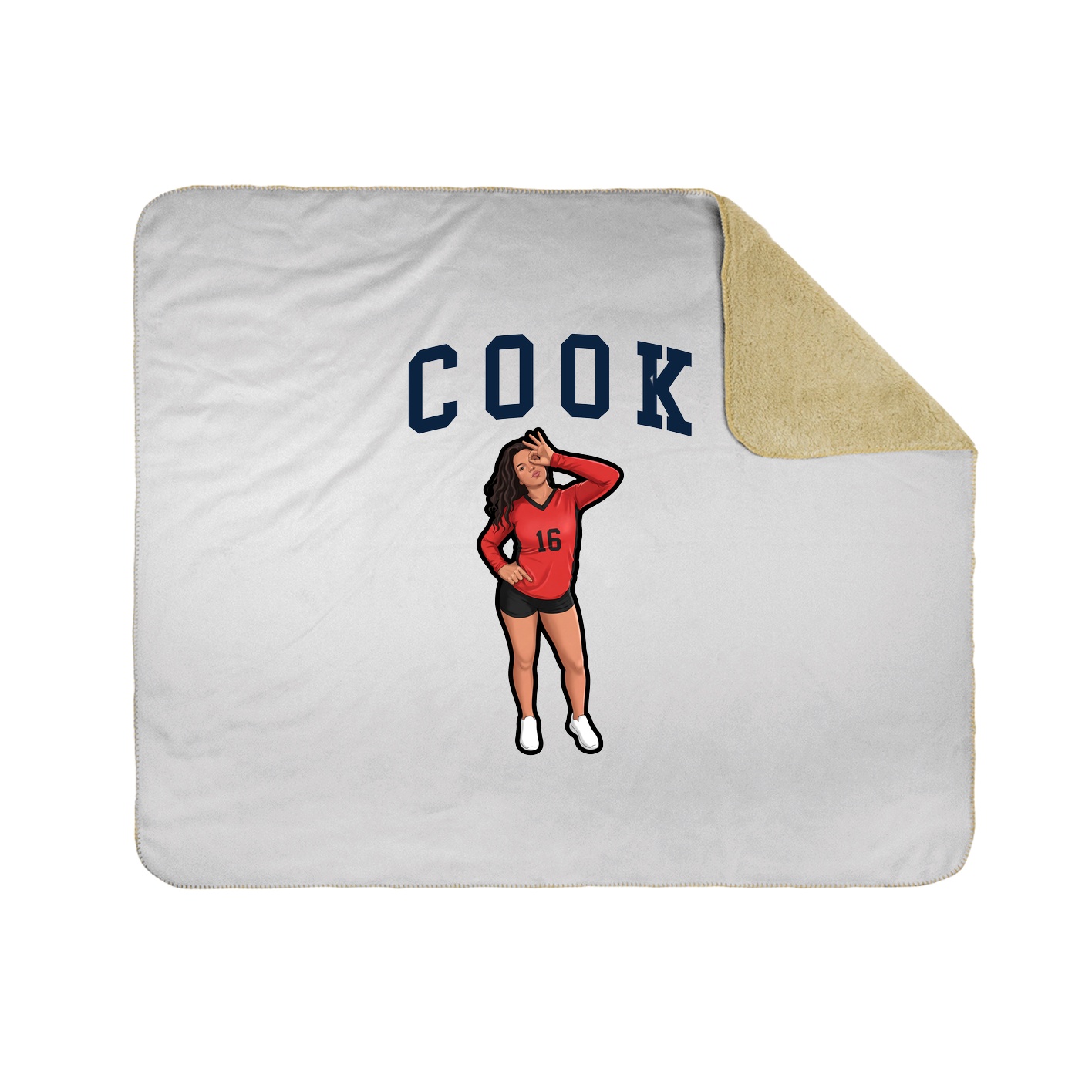 Throw Blanket — Shirsey in White
