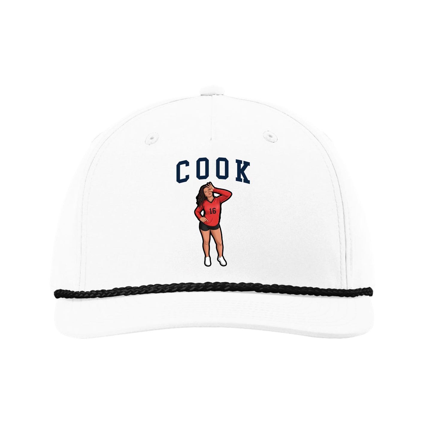 Five-Panel Classic Rope Cap — Shirsey in White
