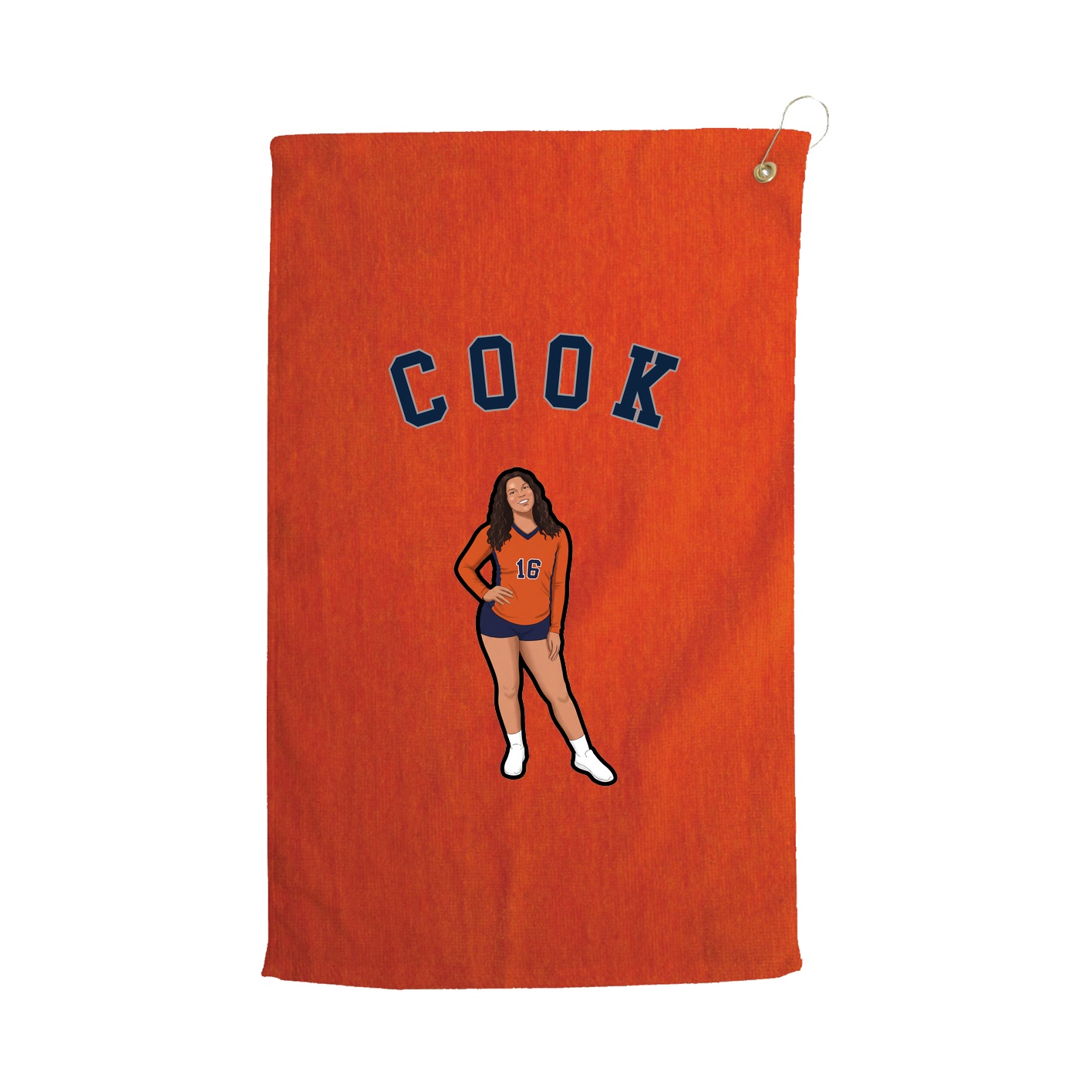 Golf Towel — Shirsey Arch in Orange