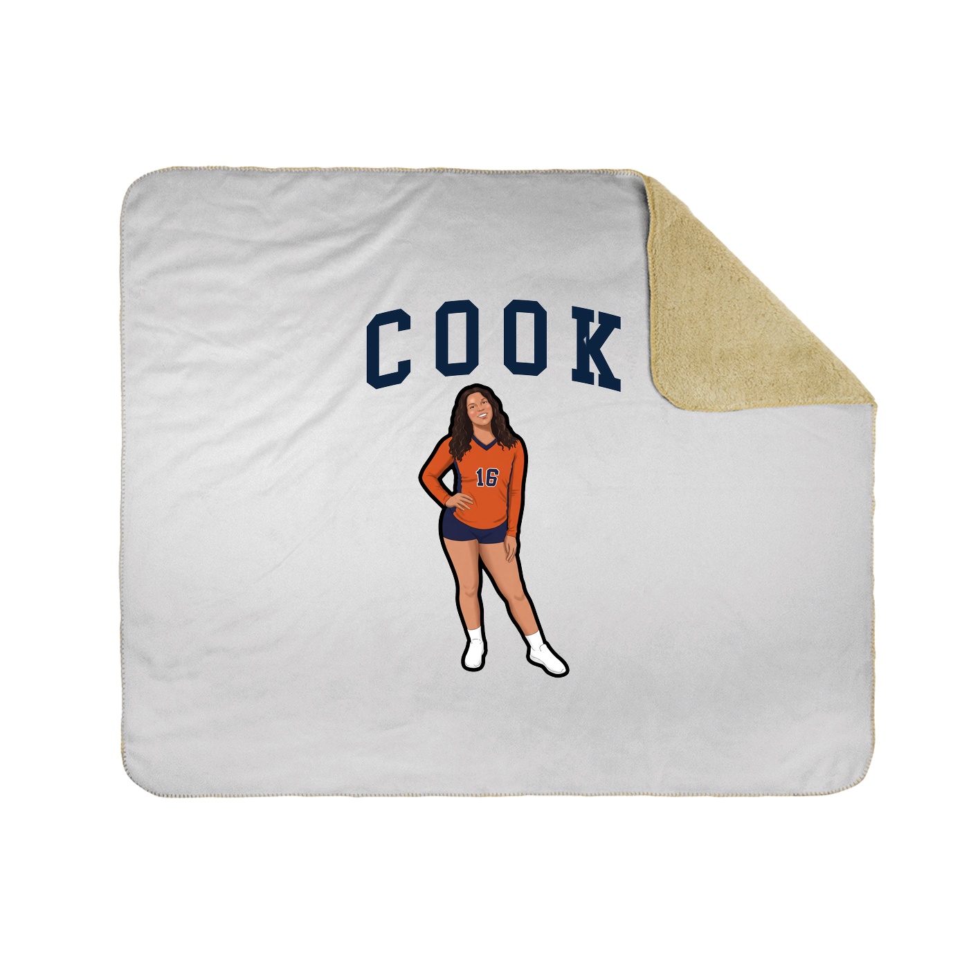 Throw Blanket — Shirsey in White