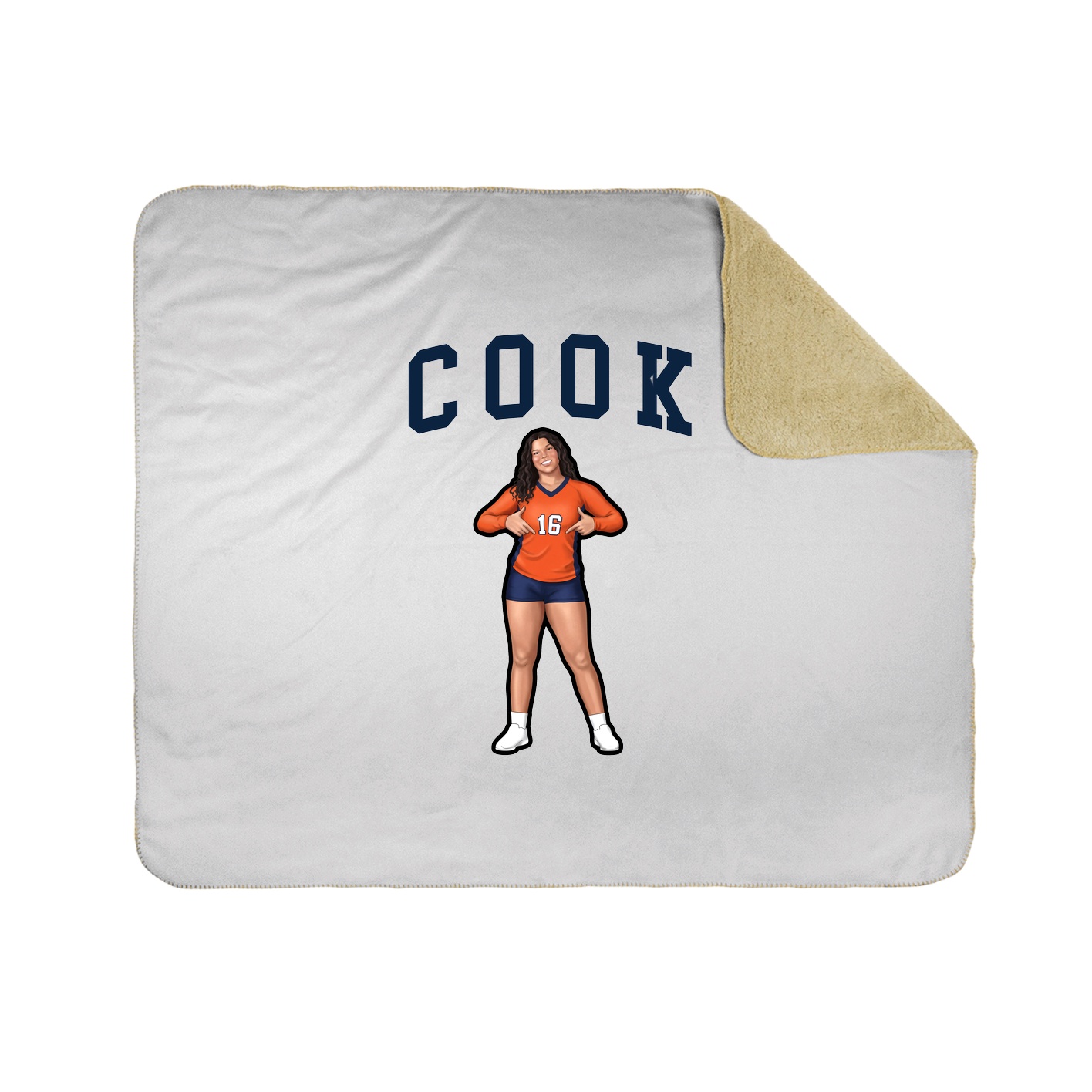 Throw Blanket — Shirsey in White