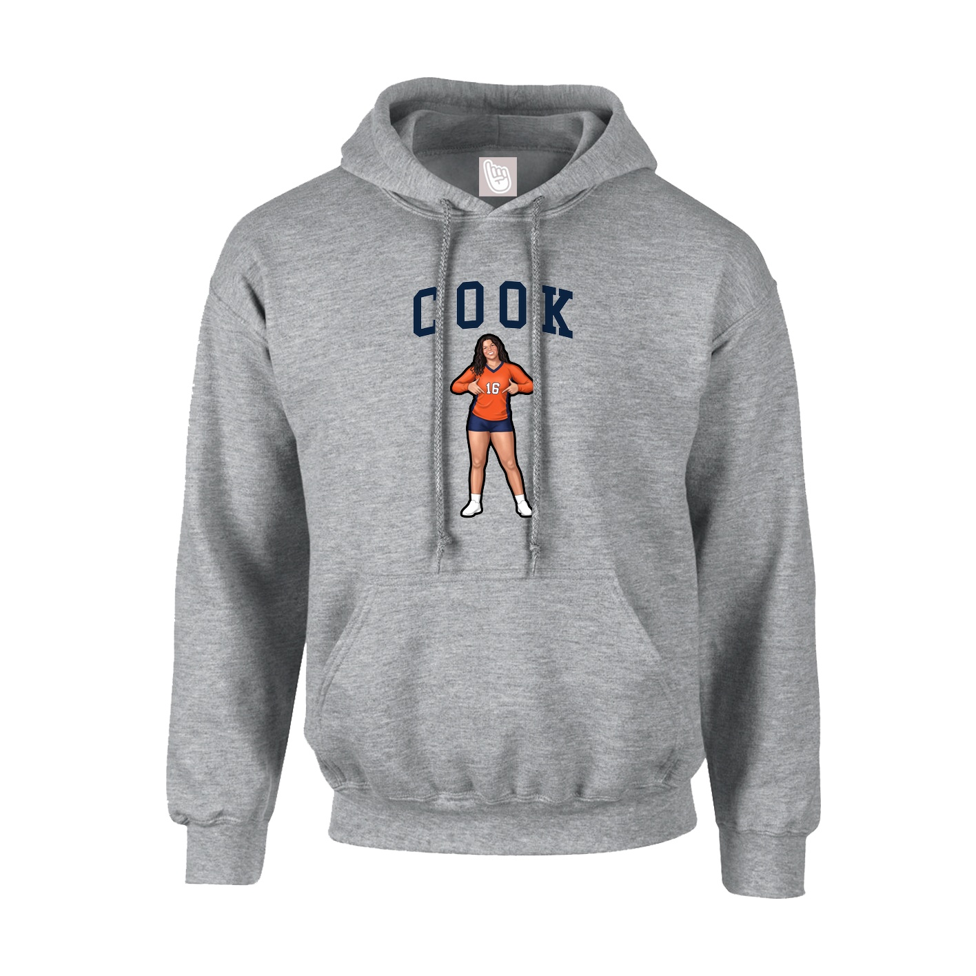 Hoodie — Shirsey in Grey