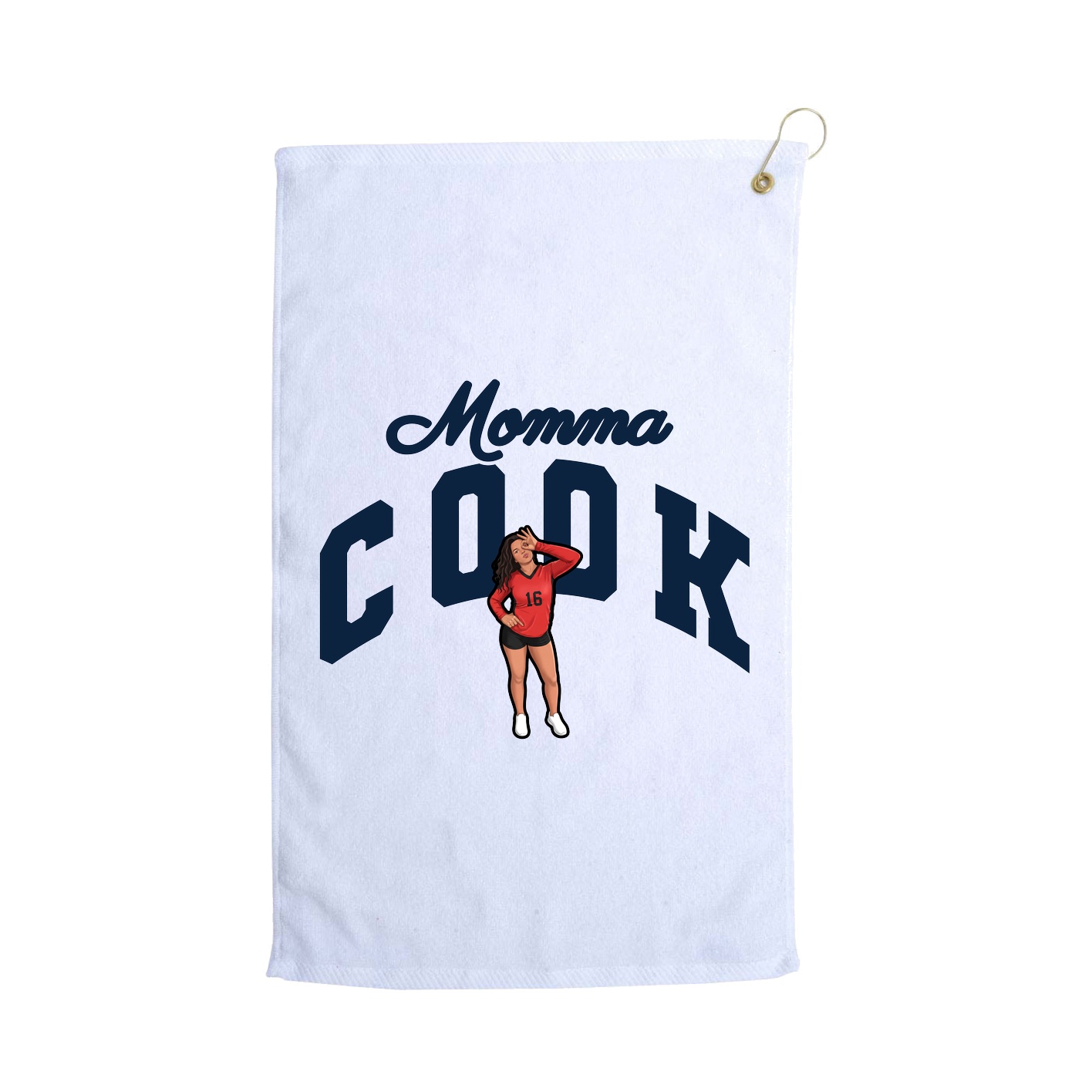 Golf Towel — Mothers Day Arch in White