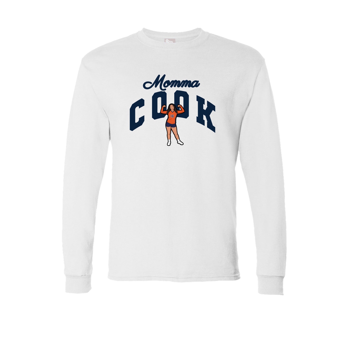 Long Sleeve Tee — Mothers Day Arch in White