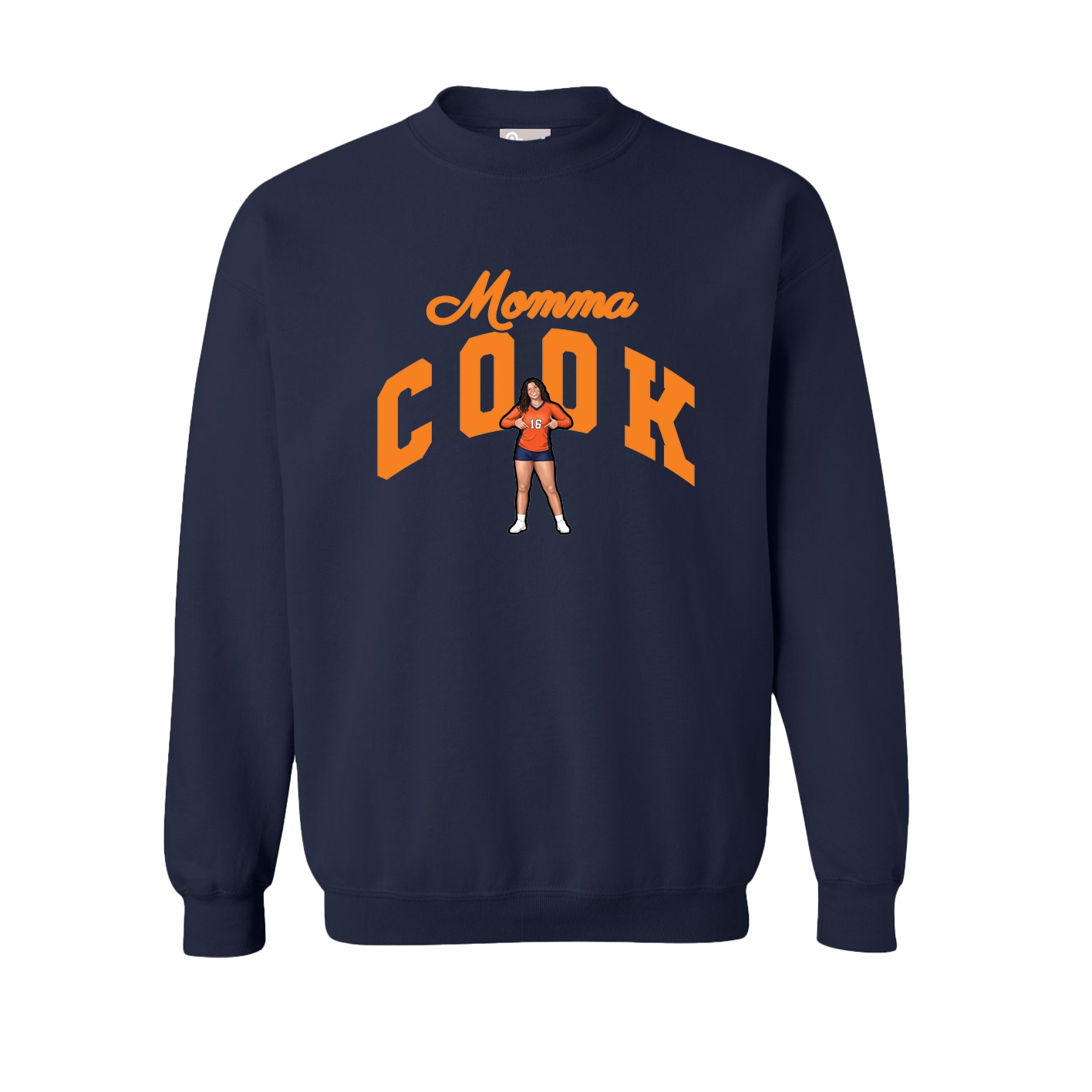 Fleece Crew — Mothers Day Arch in Navy