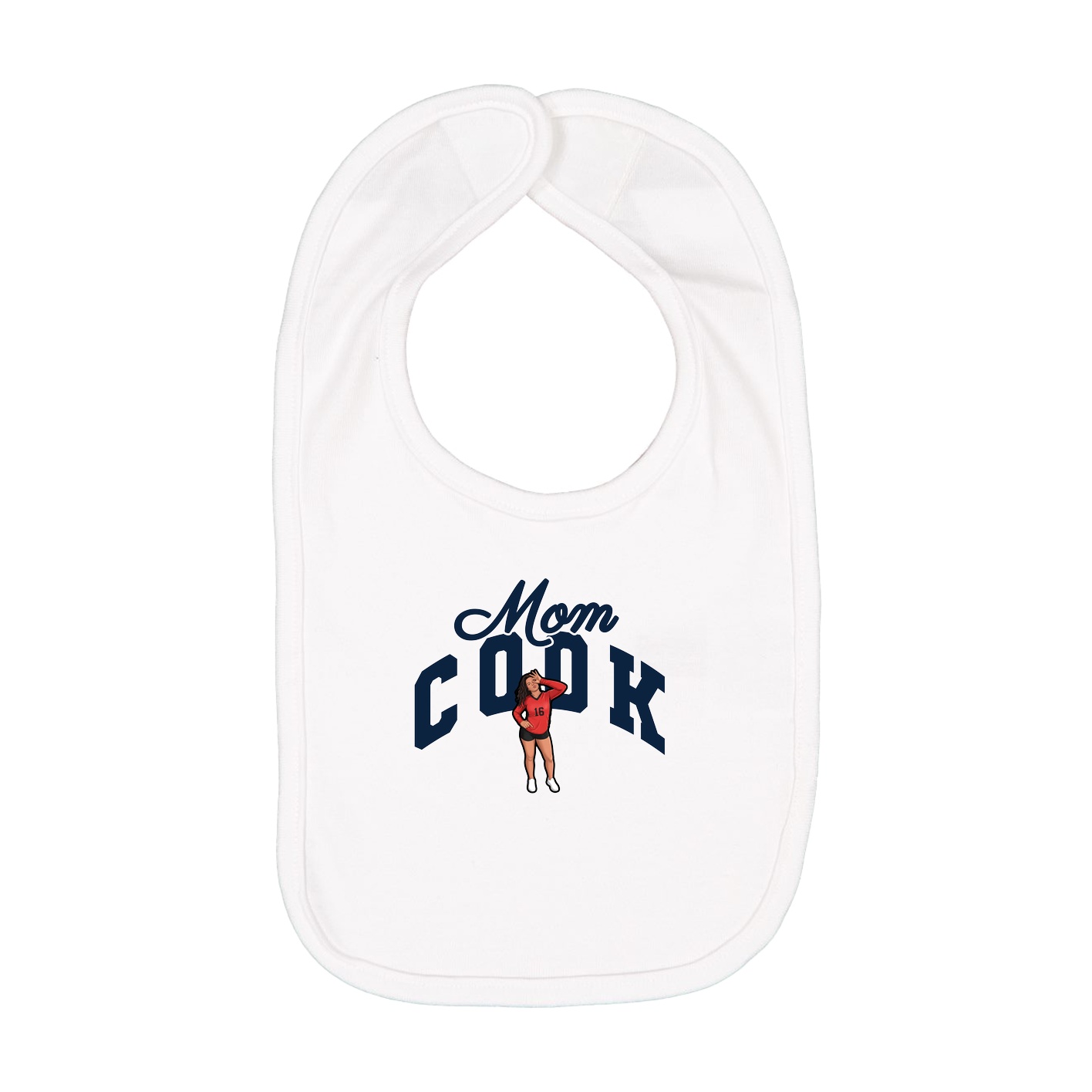 Infant Bib — Mothers Day Arch in White