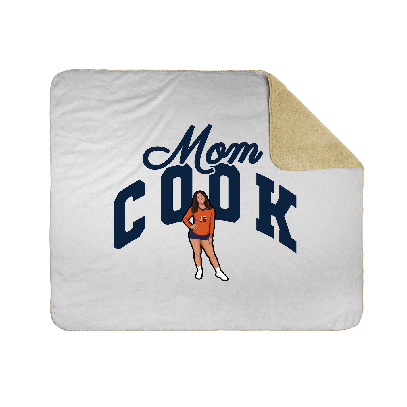 Throw Blanket — Mothers Day Arch in White