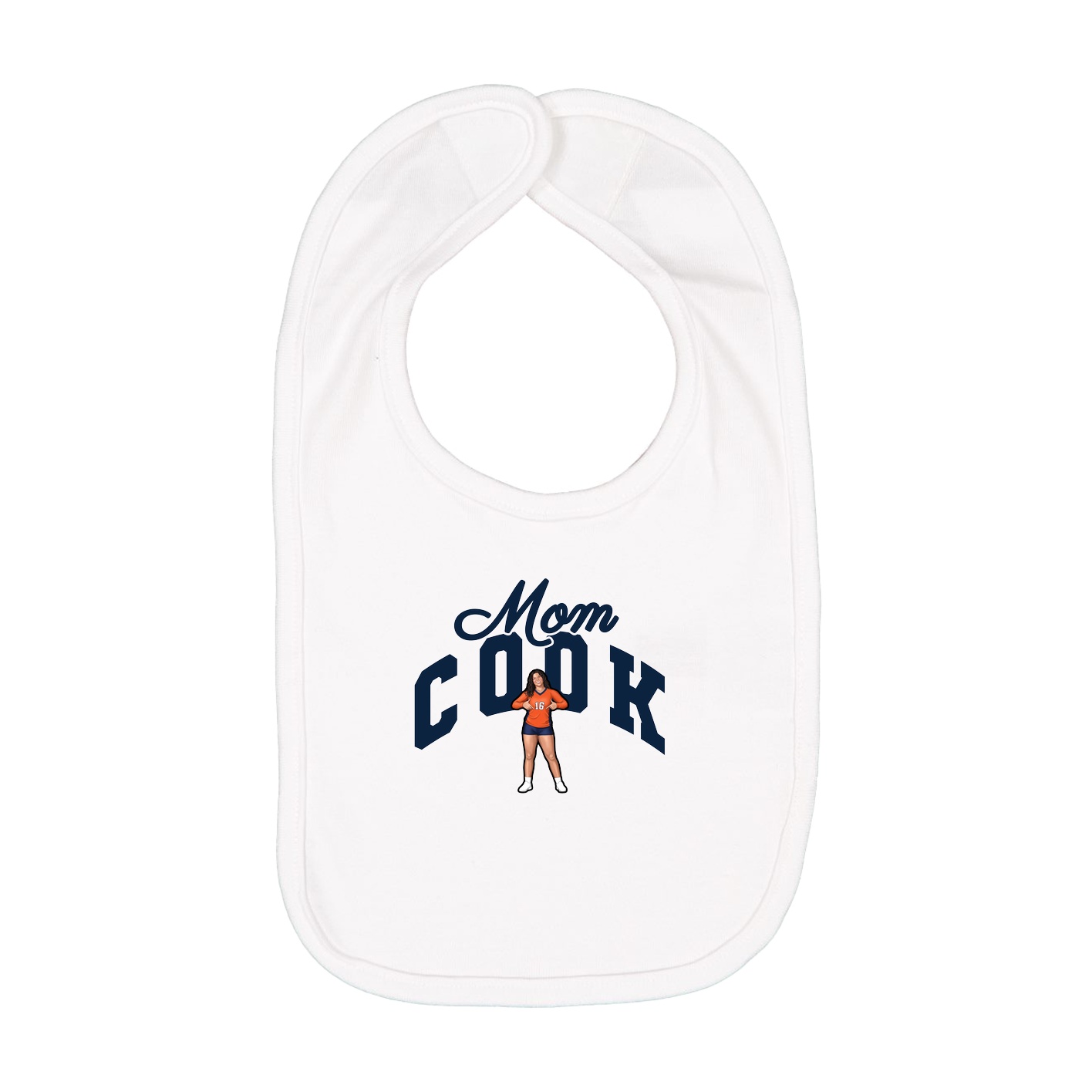 Infant Bib — Mothers Day Arch in White