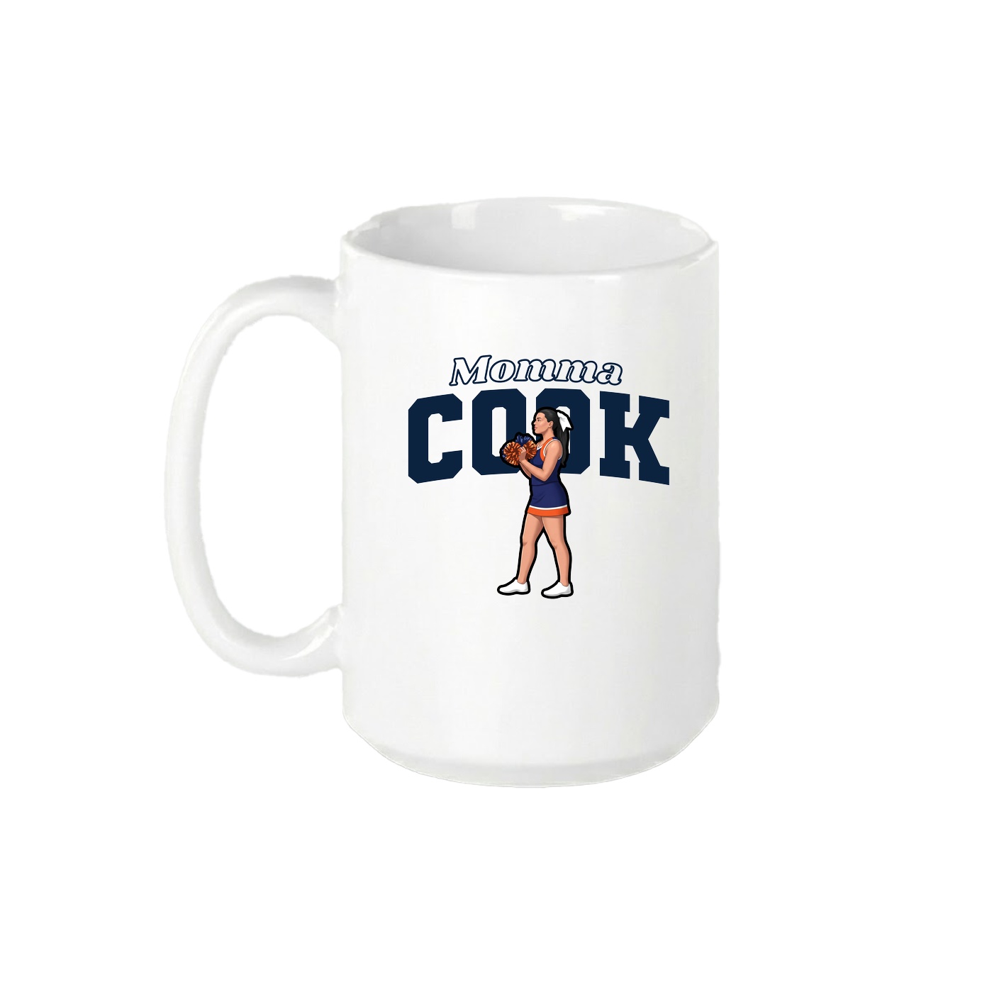 15oz Coffee Mug — Mothers Day Block in White