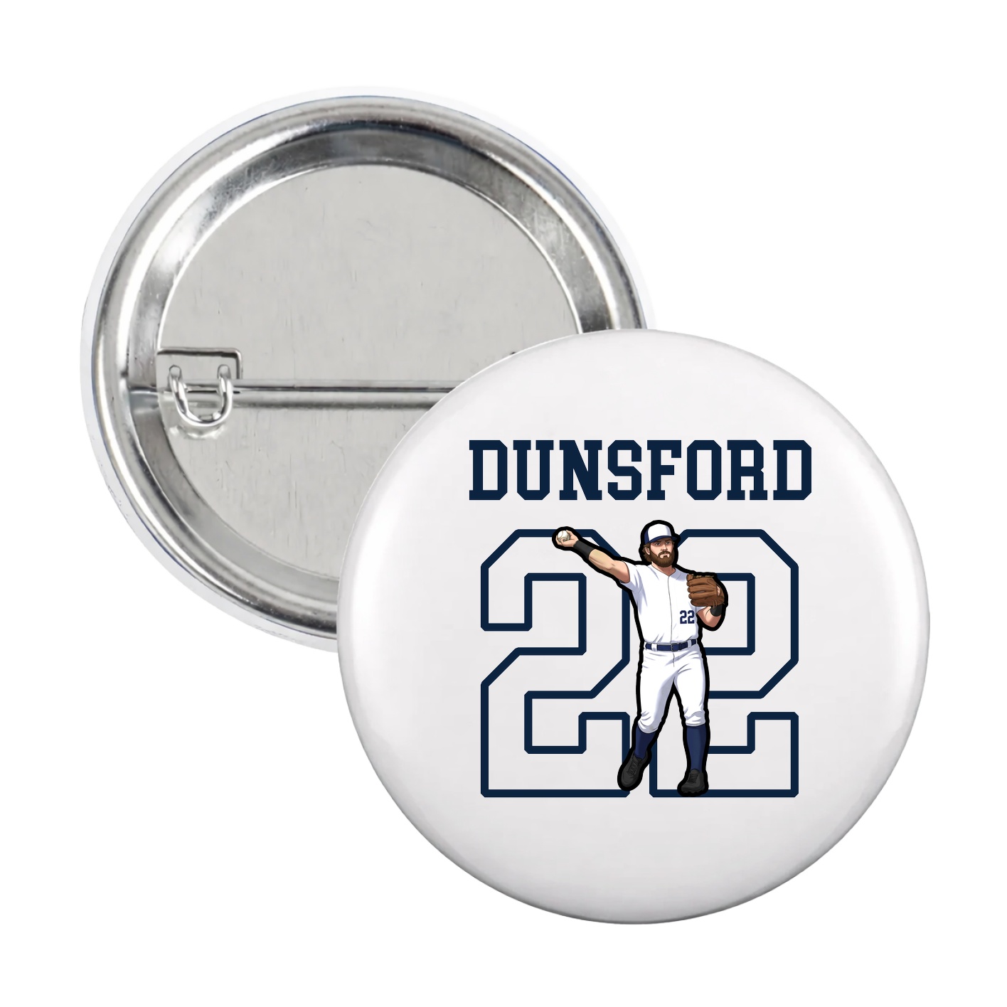 Game Day Button — Shirsey in White