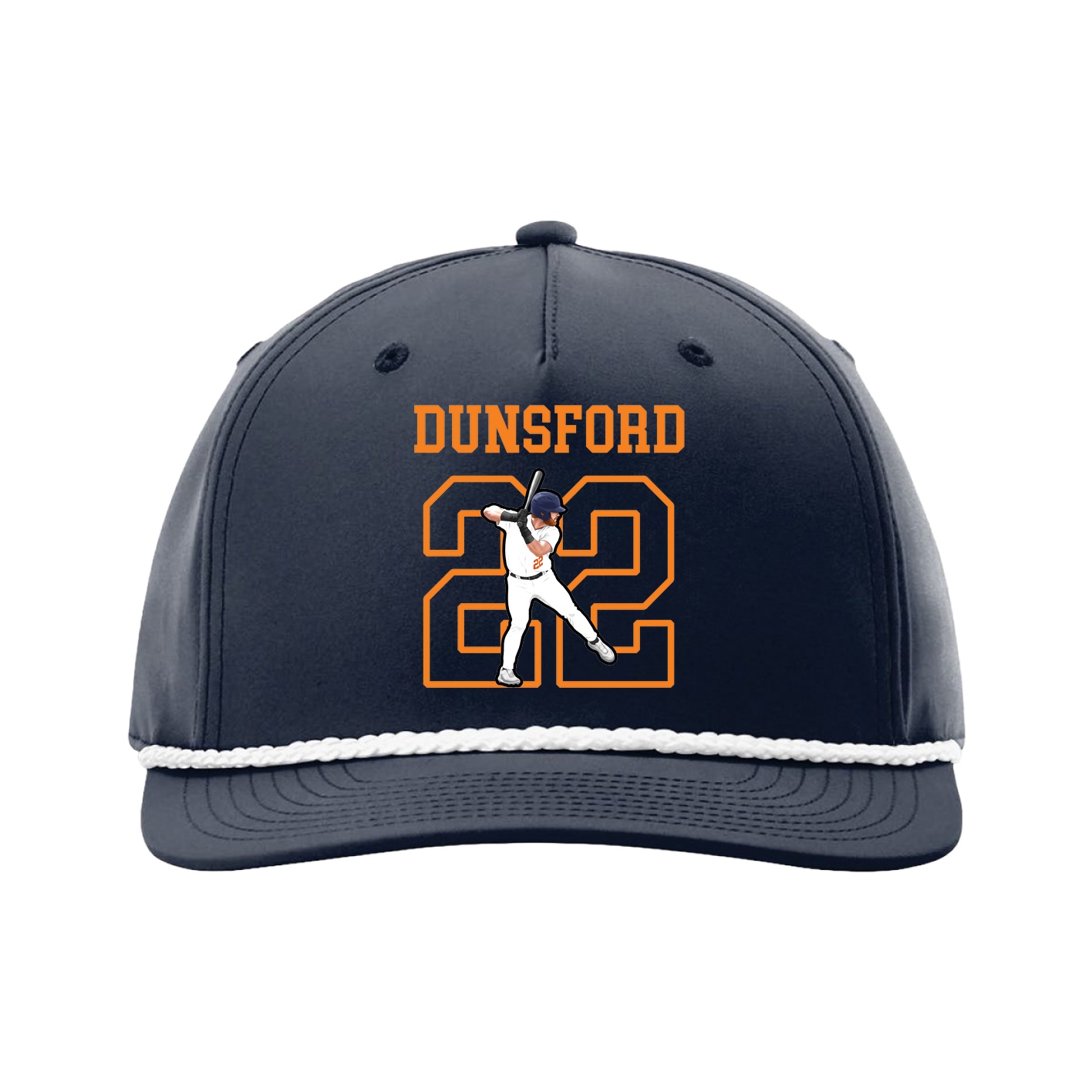 Five-Panel Classic Rope Cap — Shirsey in Navy