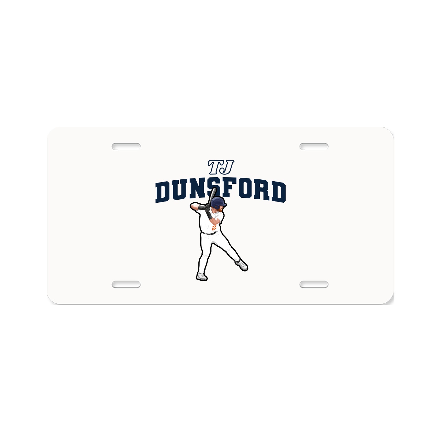 License Plate — Name Arch in Classic