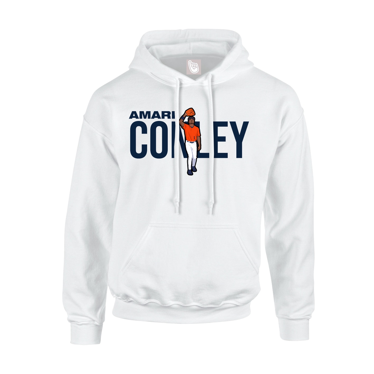 Youth Hoodie — Player Name in White