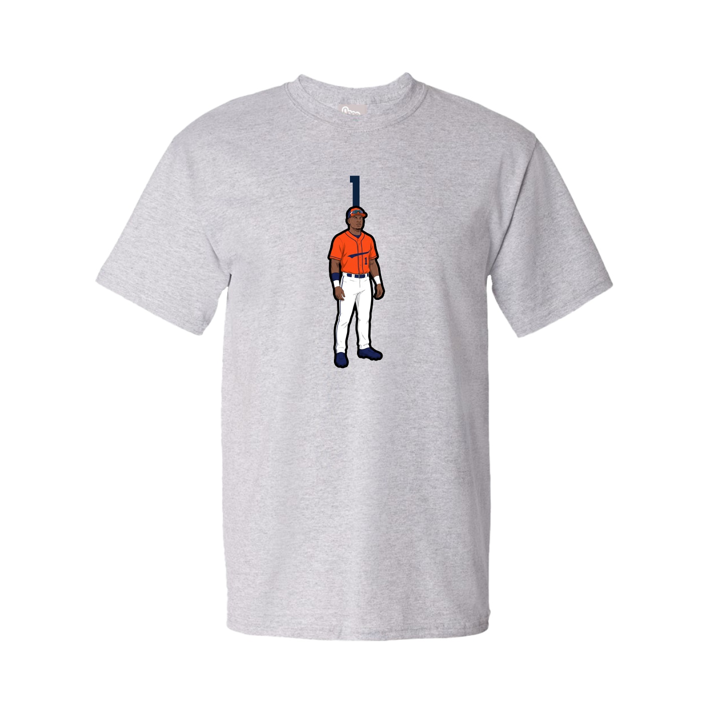 Youth Tee — Number Top in Grey