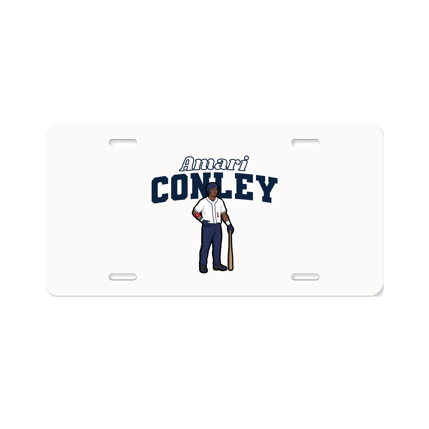 License Plate — Name Arch in Classic