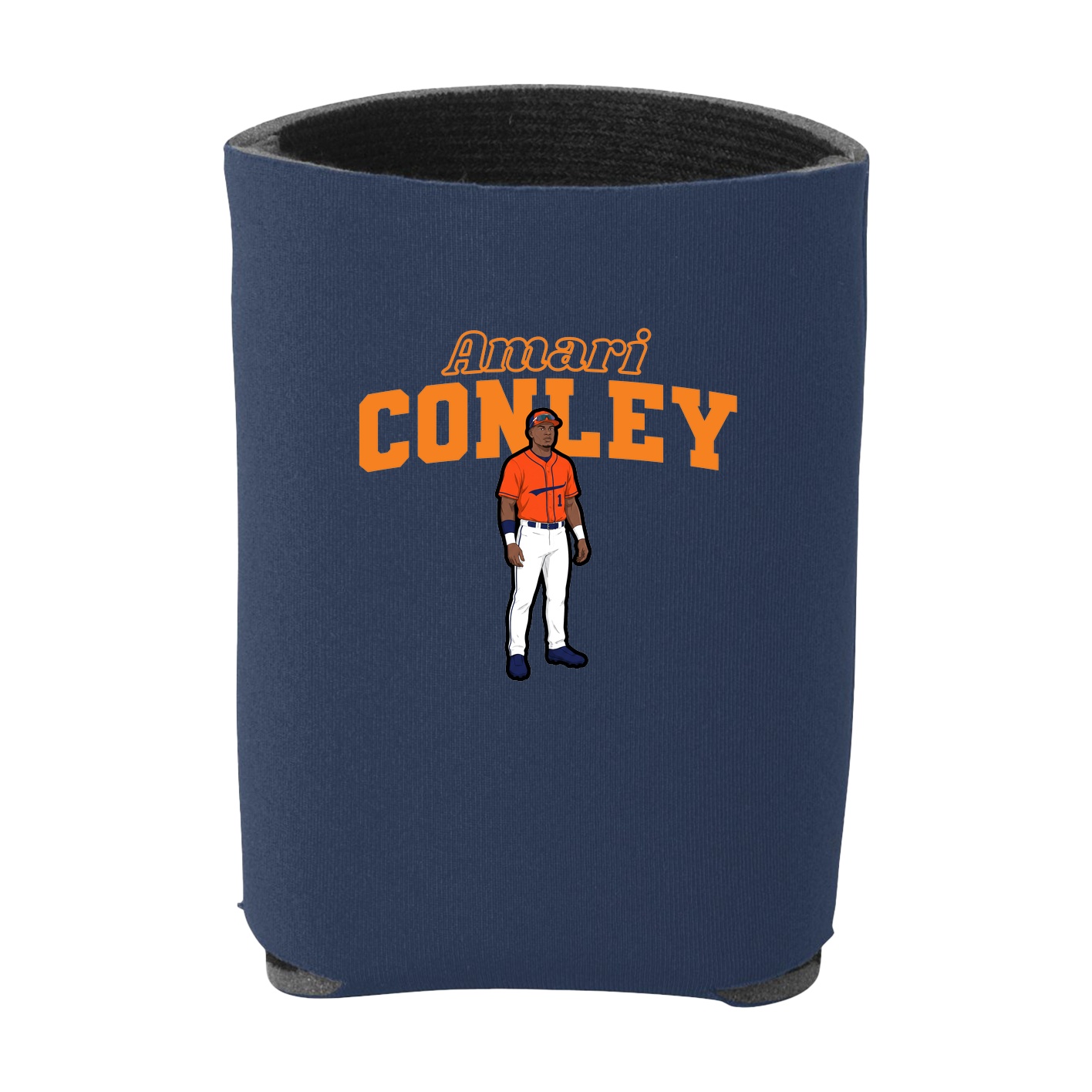 Can Holder — Name Arch in Navy