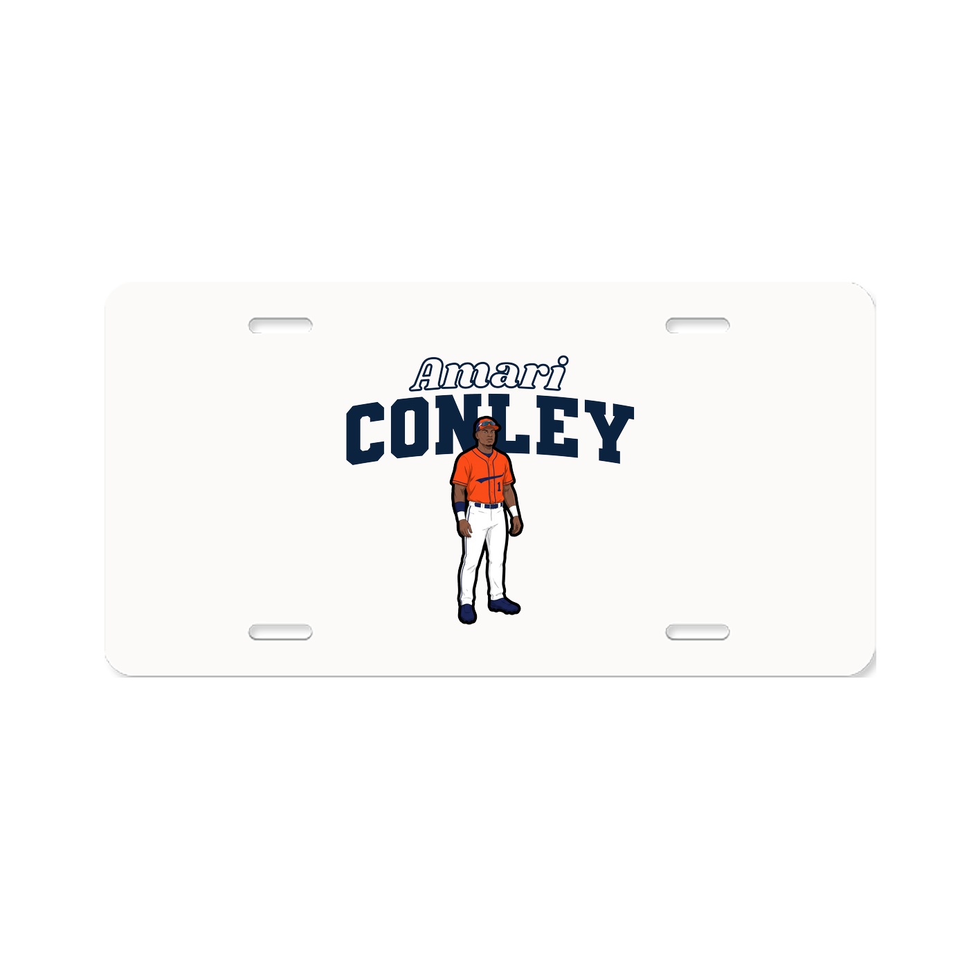 License Plate — Name Arch in Classic