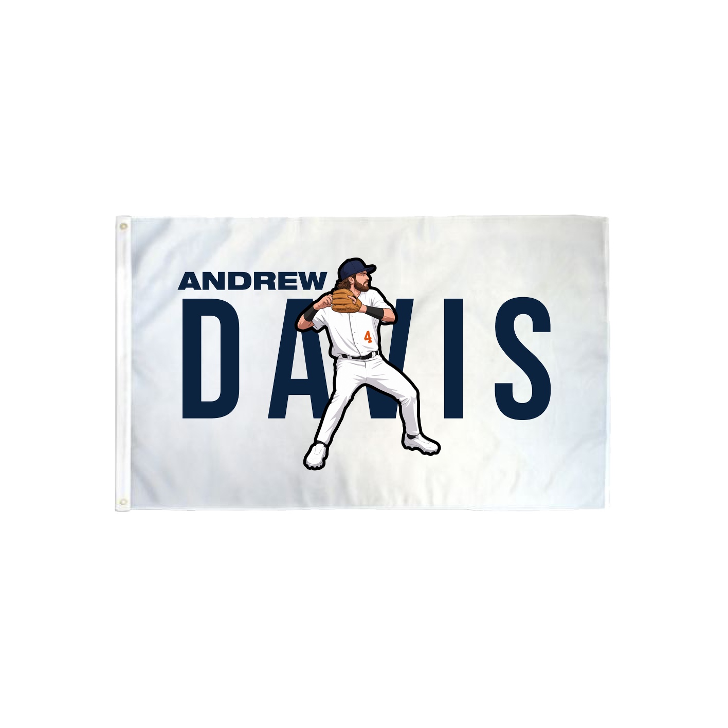 3x5 Flag — Player Name in Classic