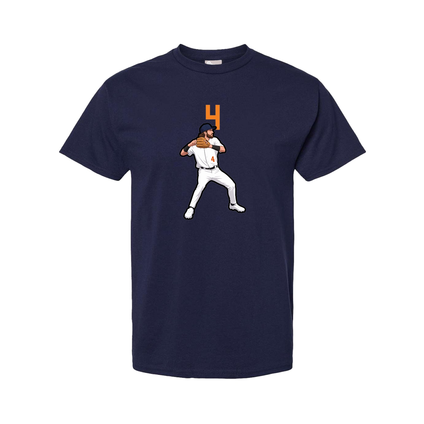 Tee — Number Top in Navy