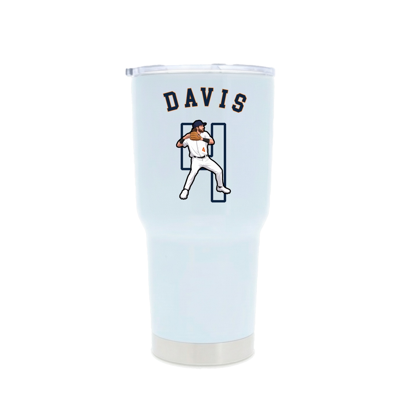 30oz Stainless Steel Tumbler — Shirsey Arch in White