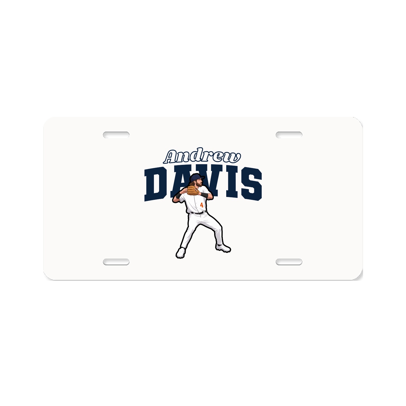 License Plate — Name Arch in Classic