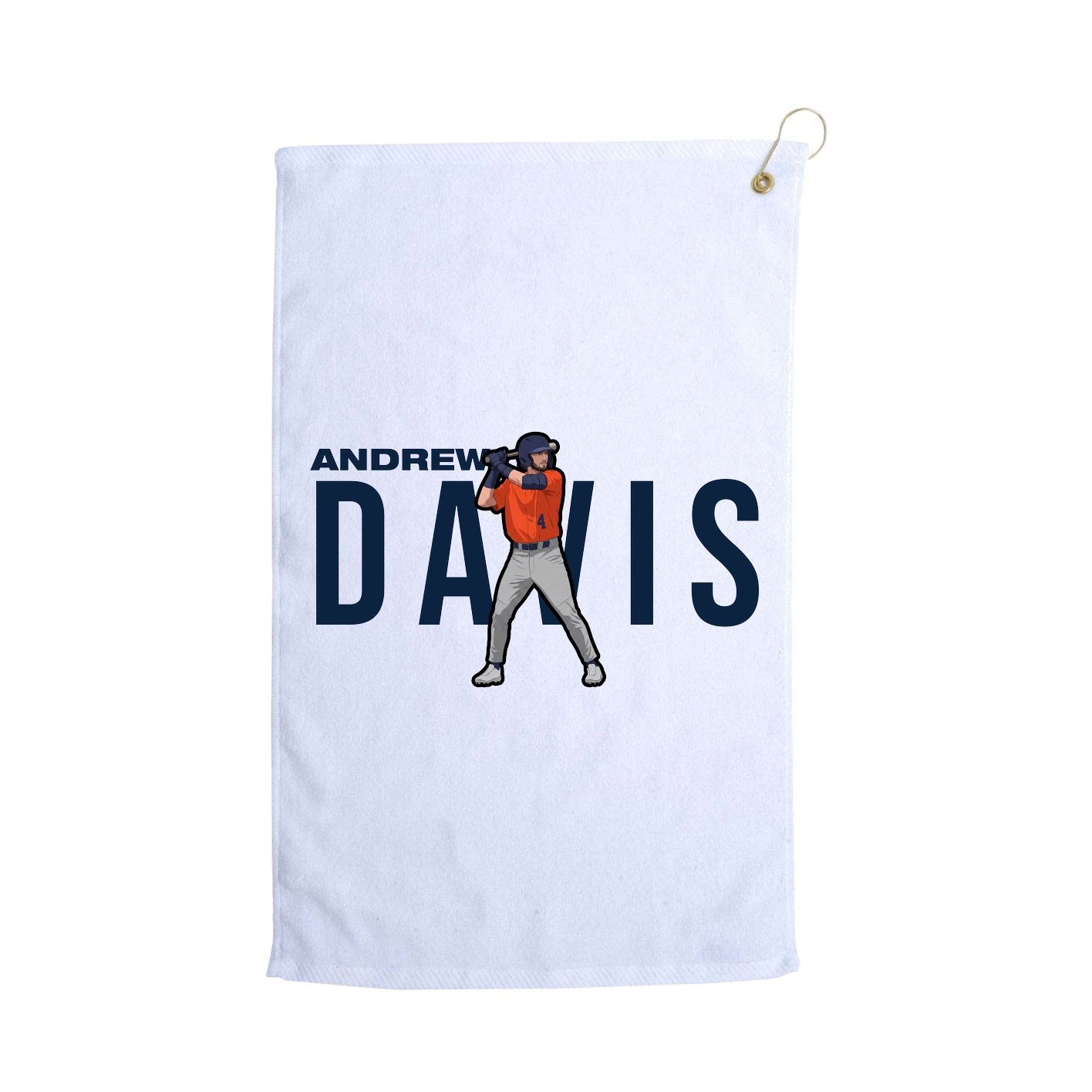 Golf Towel — Player Name in White